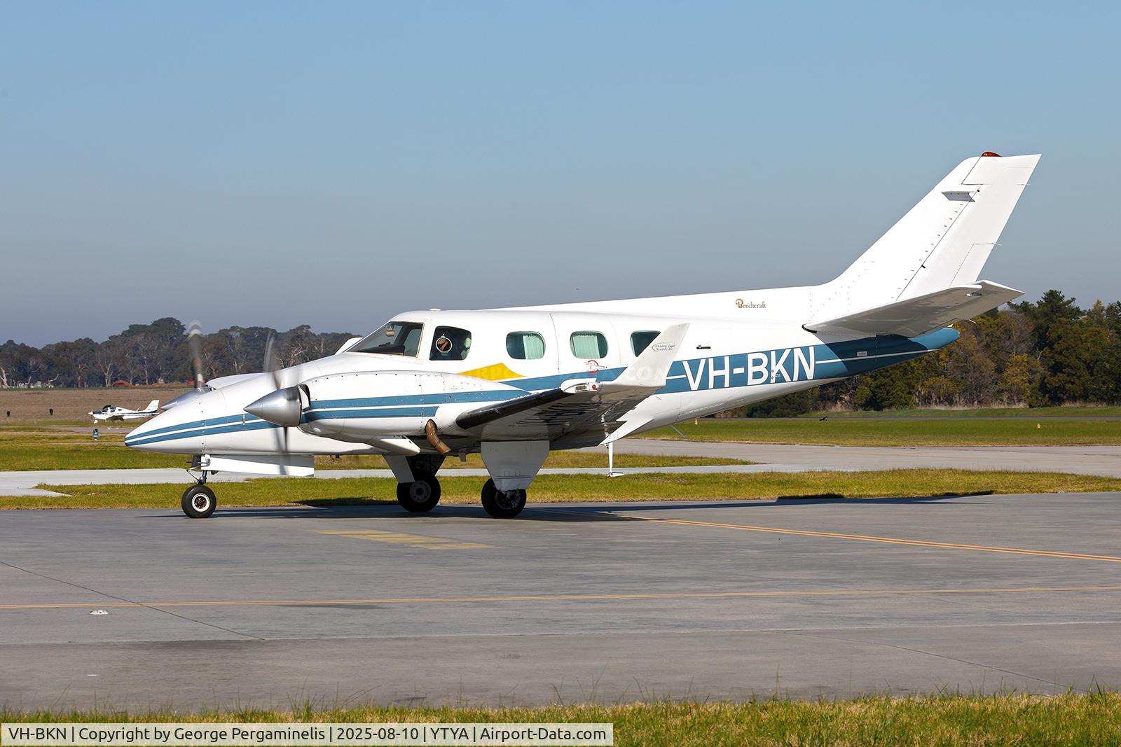 VH-BKN, 1976 Beech B-60 Duke C/N P-395, Out for a flight on this gorgeous sunny day.