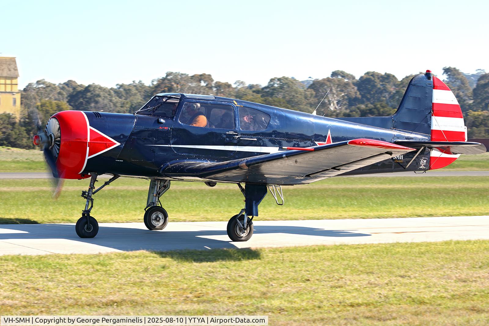 VH-SMH, Yakovlev Yak-18T C/N 7200114, Out for a flight on this gorgeous sunny day.