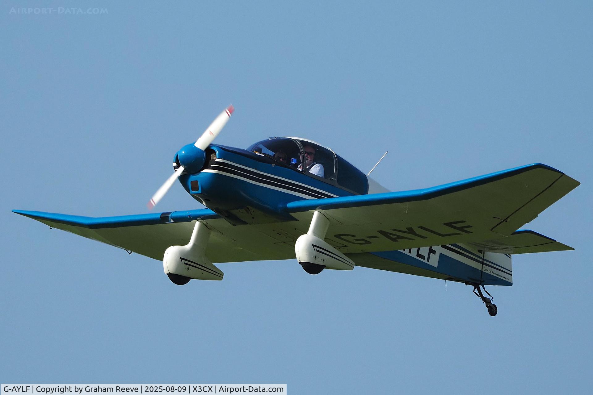 G-AYLF, 1964 SAN Jodel DR-1051 Ambassadeur C/N 547, Departing from Northrepps.
