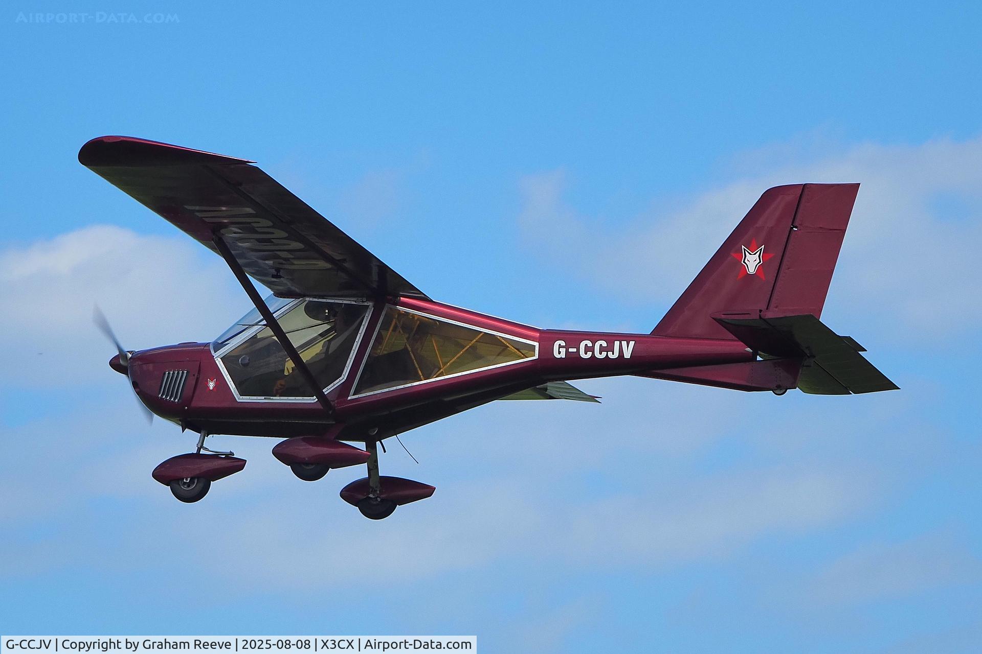 G-CCJV, 2004 Aeroprakt A-22 Foxbat C/N PFA 317-14082, Departing from Northrepps.