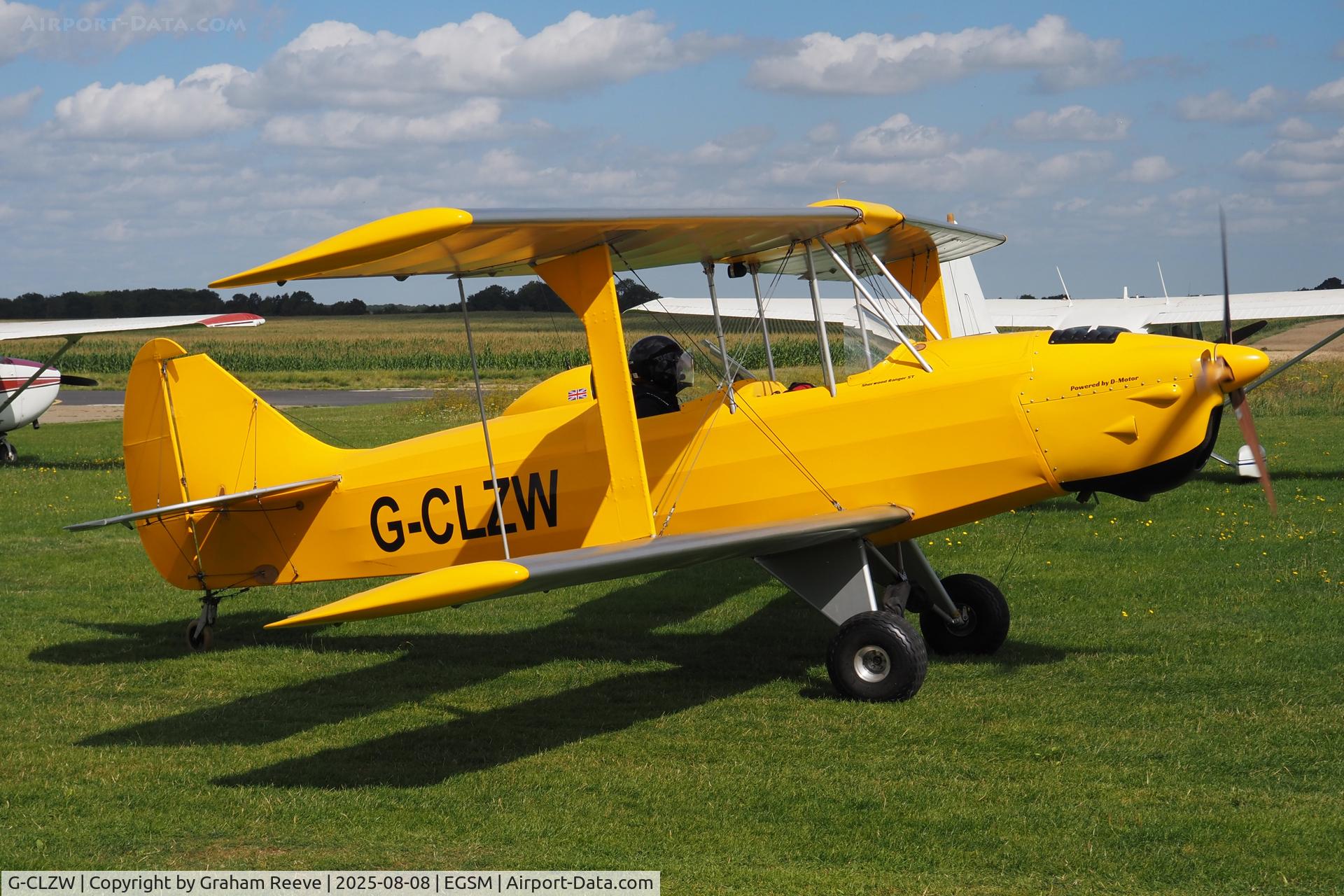 G-CLZW, 2021 TLAC Sherwood Ranger ST C/N TLAC-1-005, Just landed at Beccles.