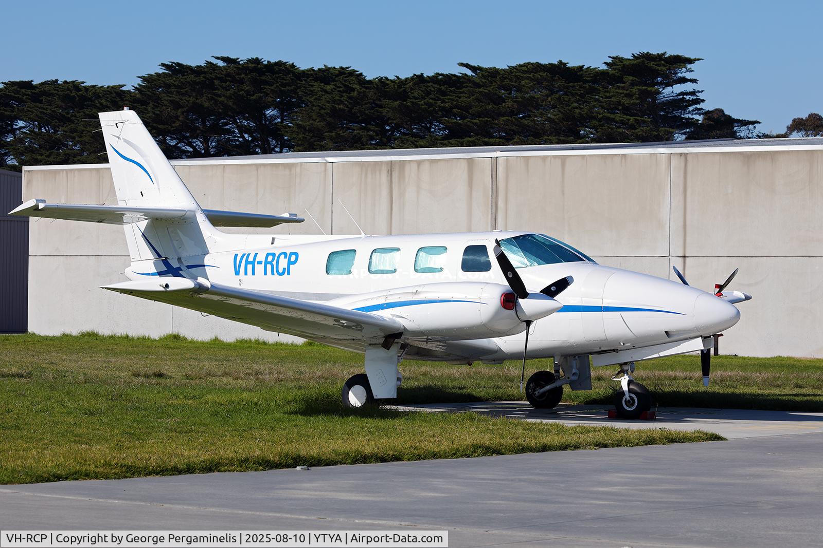 VH-RCP, 1982 Cessna T303 Crusader C/N T30300110, Parked outside the hangar.