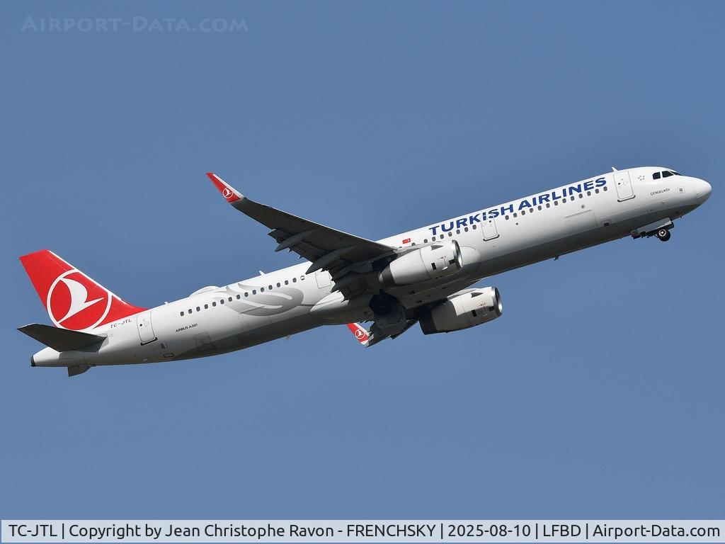 TC-JTL, 2016 Airbus A321-231 C/N 7166, Bordeaux (BOD)	Istanbul (IST)	TK1390