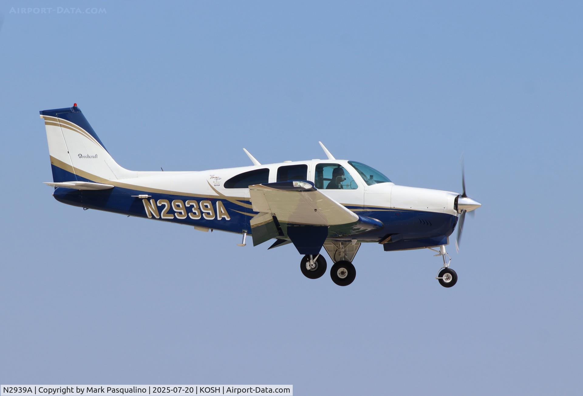 N2939A, 1969 Beech E33A Bonanza C/N CE-286, Beech E33A