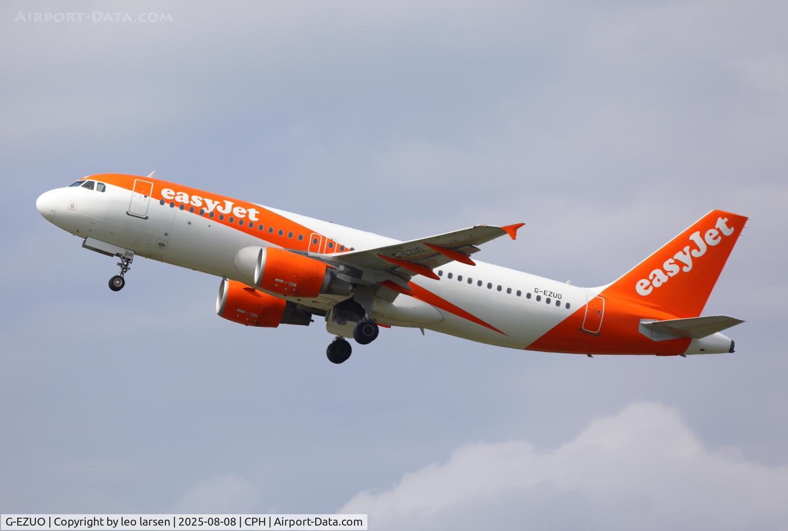 G-EZUO, 2012 Airbus A320-214 C/N 5052, Copenhagen 8.8.2025