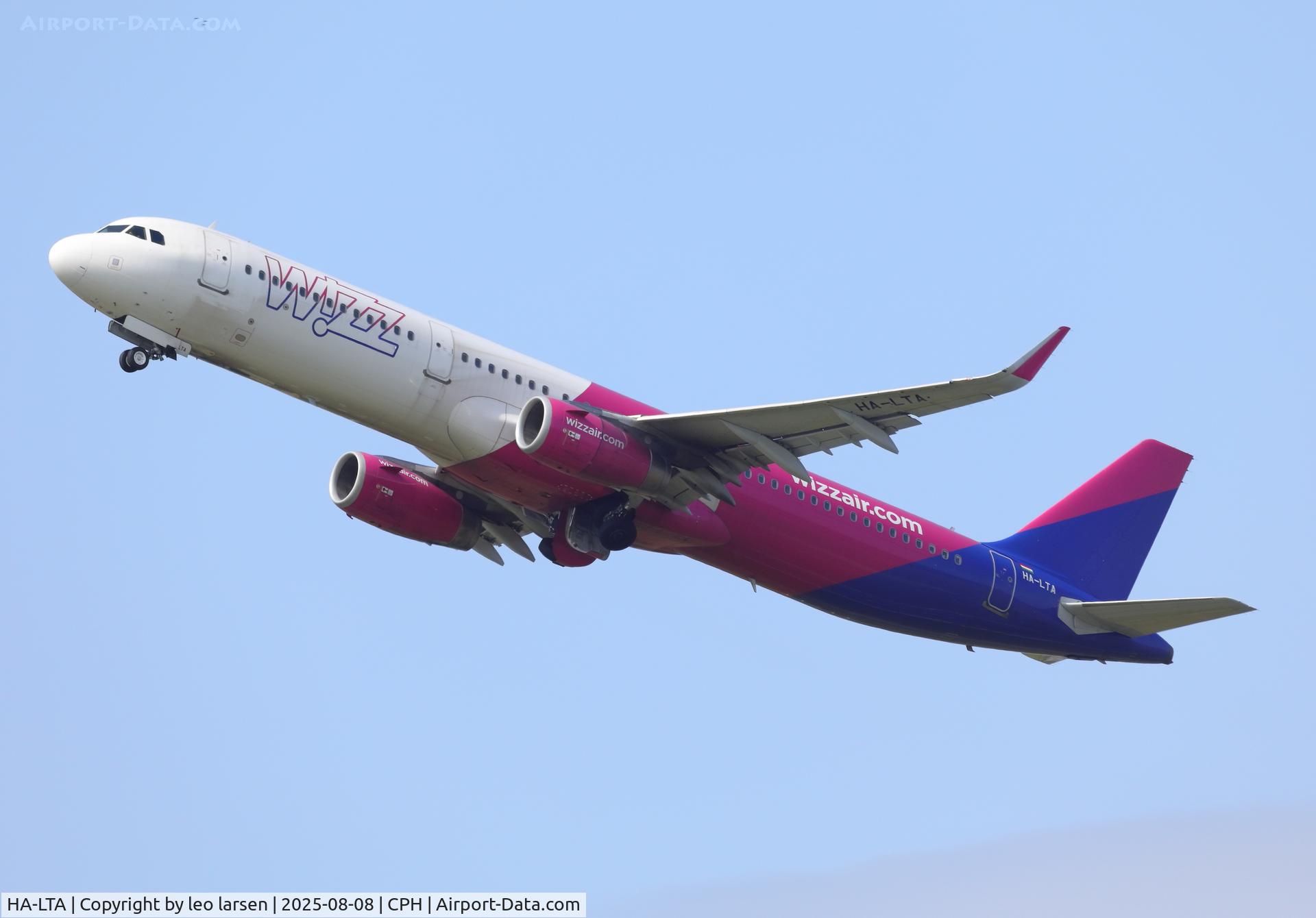 HA-LTA, 2018 Airbus A321-231 C/N 8216, Copenhagen 8.8.2025