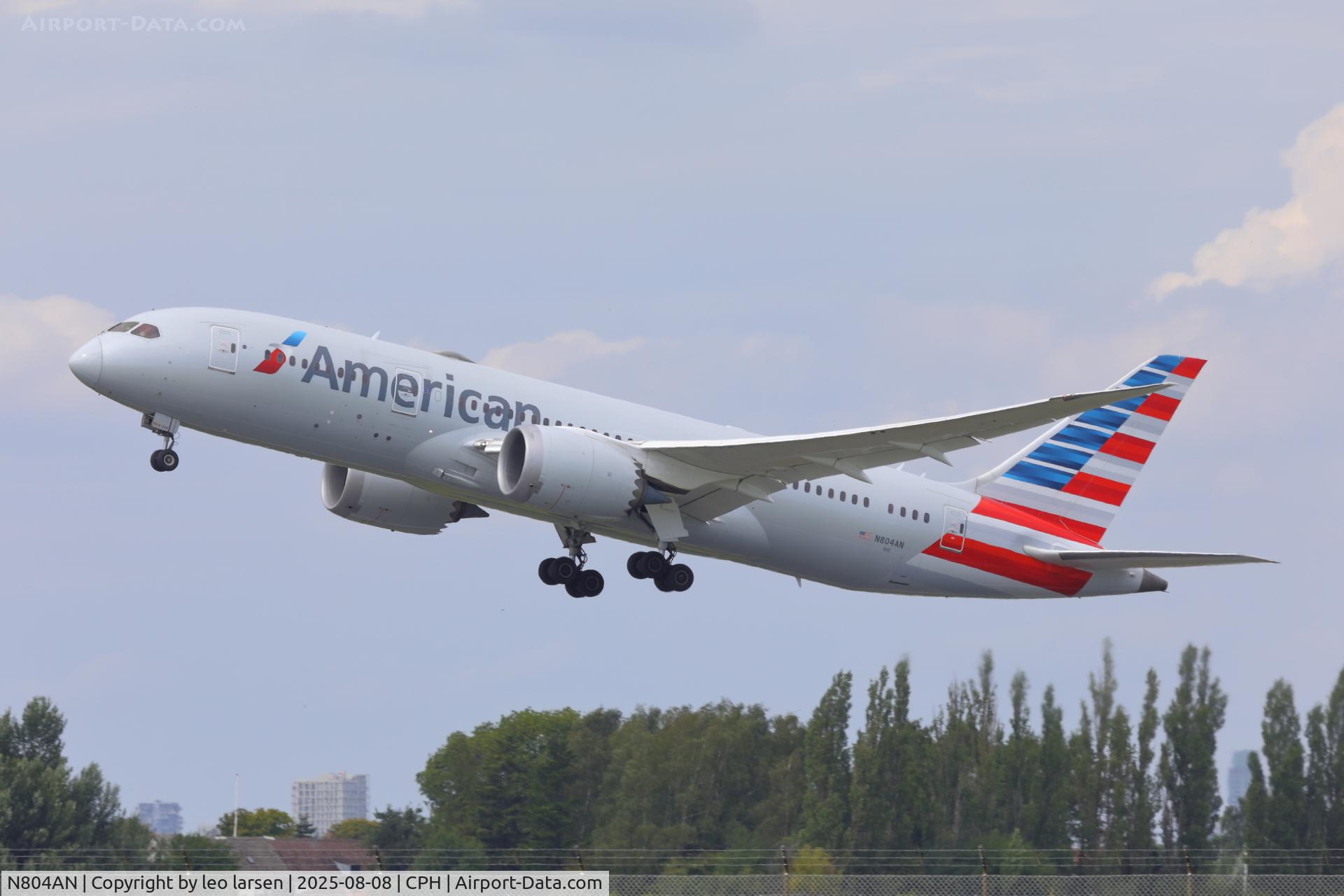N804AN, 2015 Boeing 787-8 Dreamliner C/N 40622, Copenhagen 8.8.2025