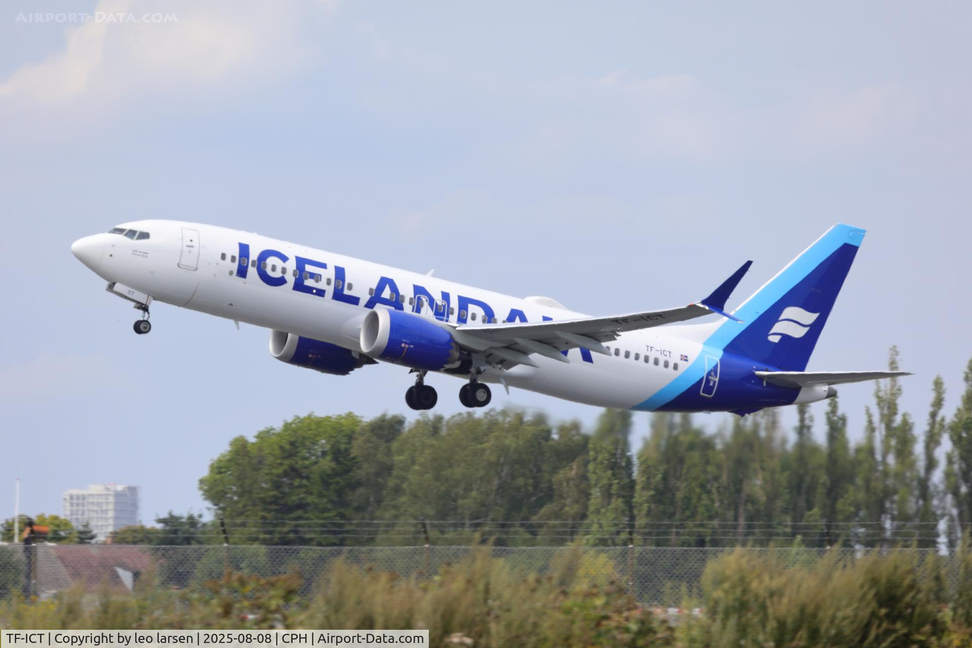 TF-ICT, 2024 Boeing 737-8 MAX C/N 61812, Copenhagen 8.8.2025-