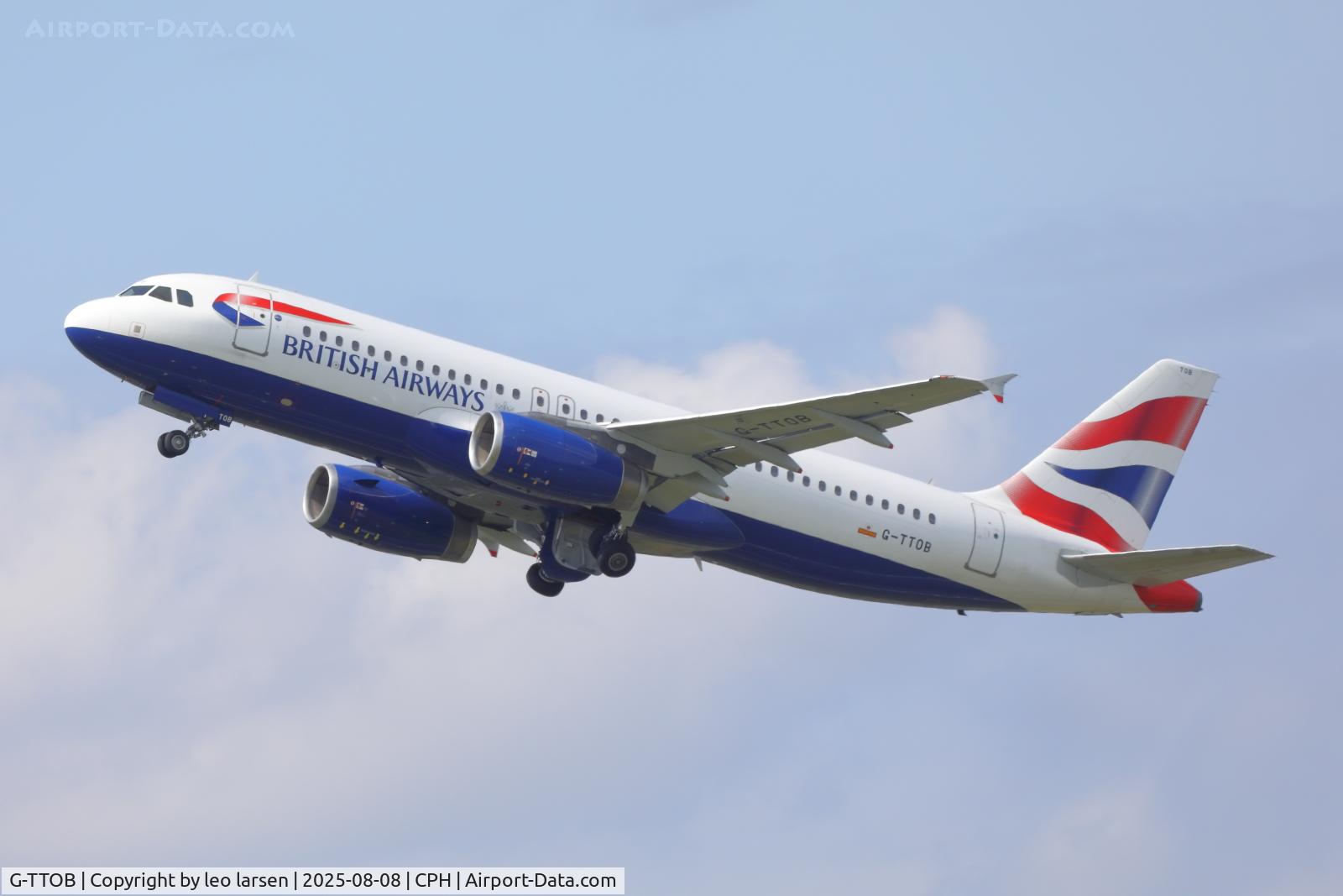 G-TTOB, 2001 Airbus A320-232 C/N 1687, Copenhagen 8.8.2025