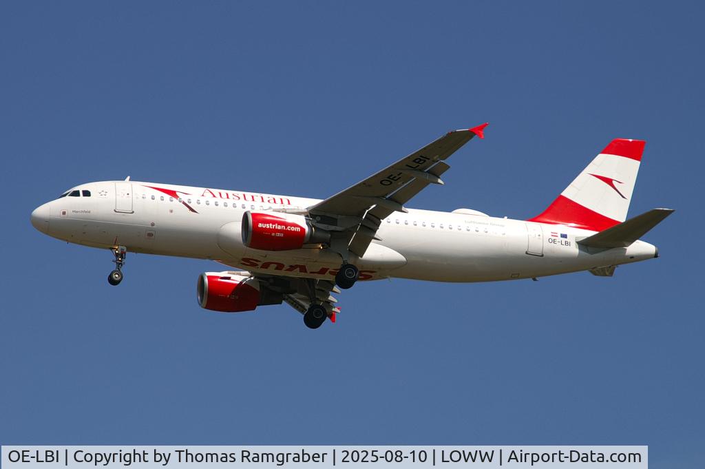 OE-LBI, 2003 Airbus A320-214 C/N 1937, Austrian Airlines Airbus A320