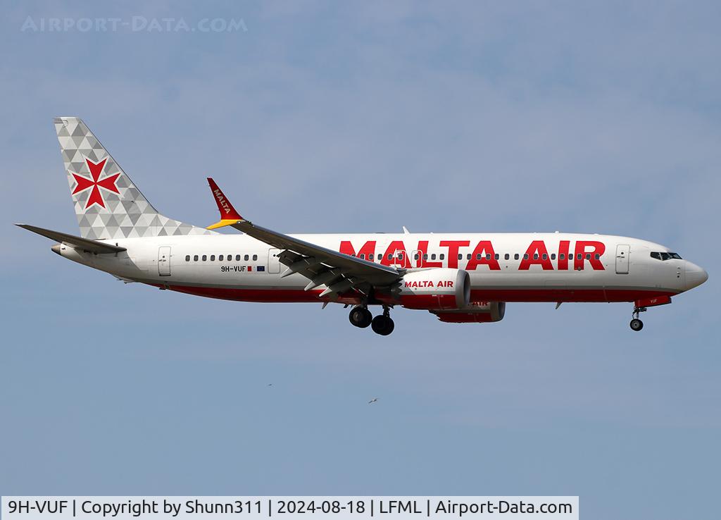 9H-VUF, 2021 Boeing 737-8-200 MAX C/N 65082, Landing rwy 31R