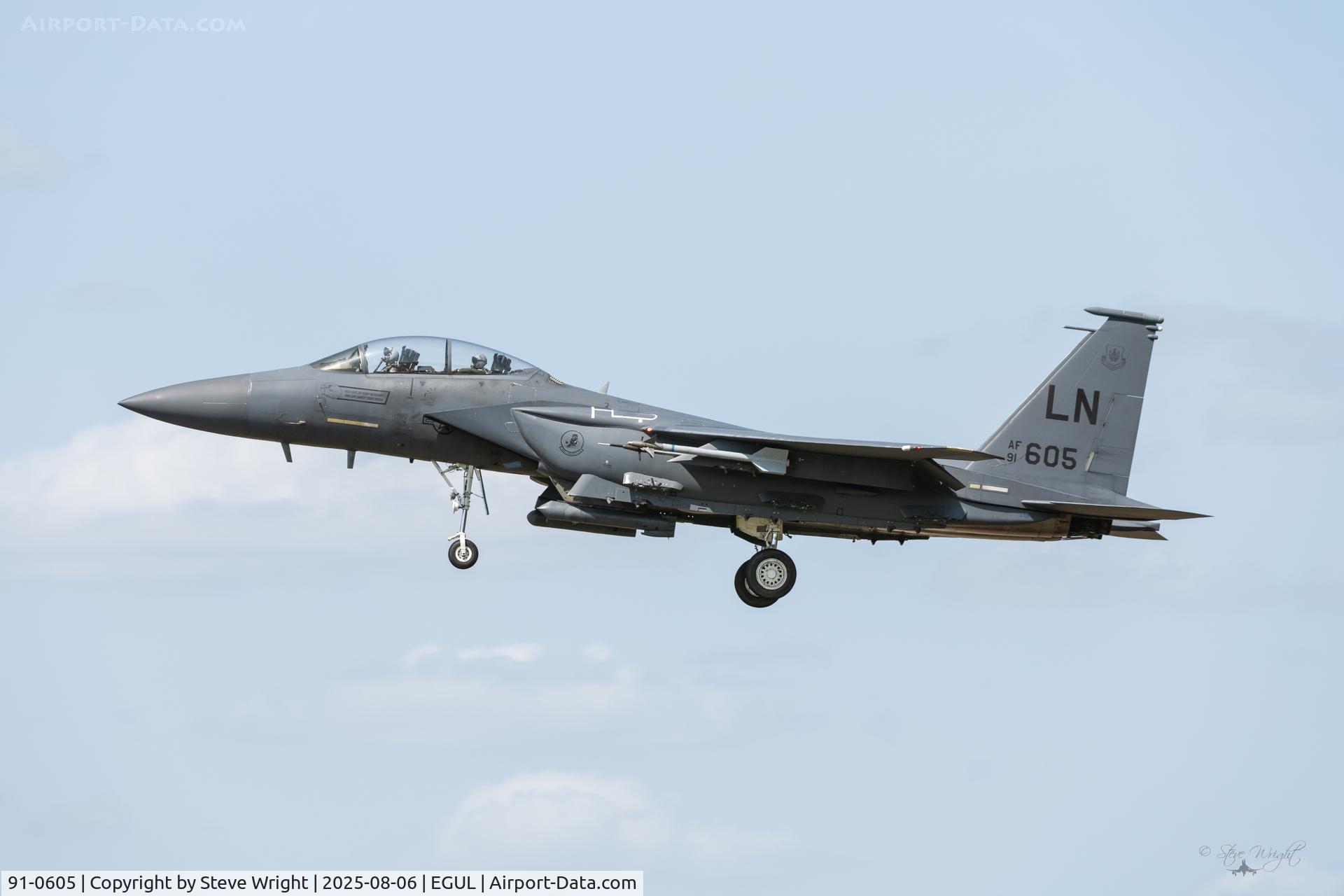 91-0605, 1991 McDonnell Douglas F-15E Strike Eagle C/N 1248/E206, RAF Lakenheath, Suffolk. UK