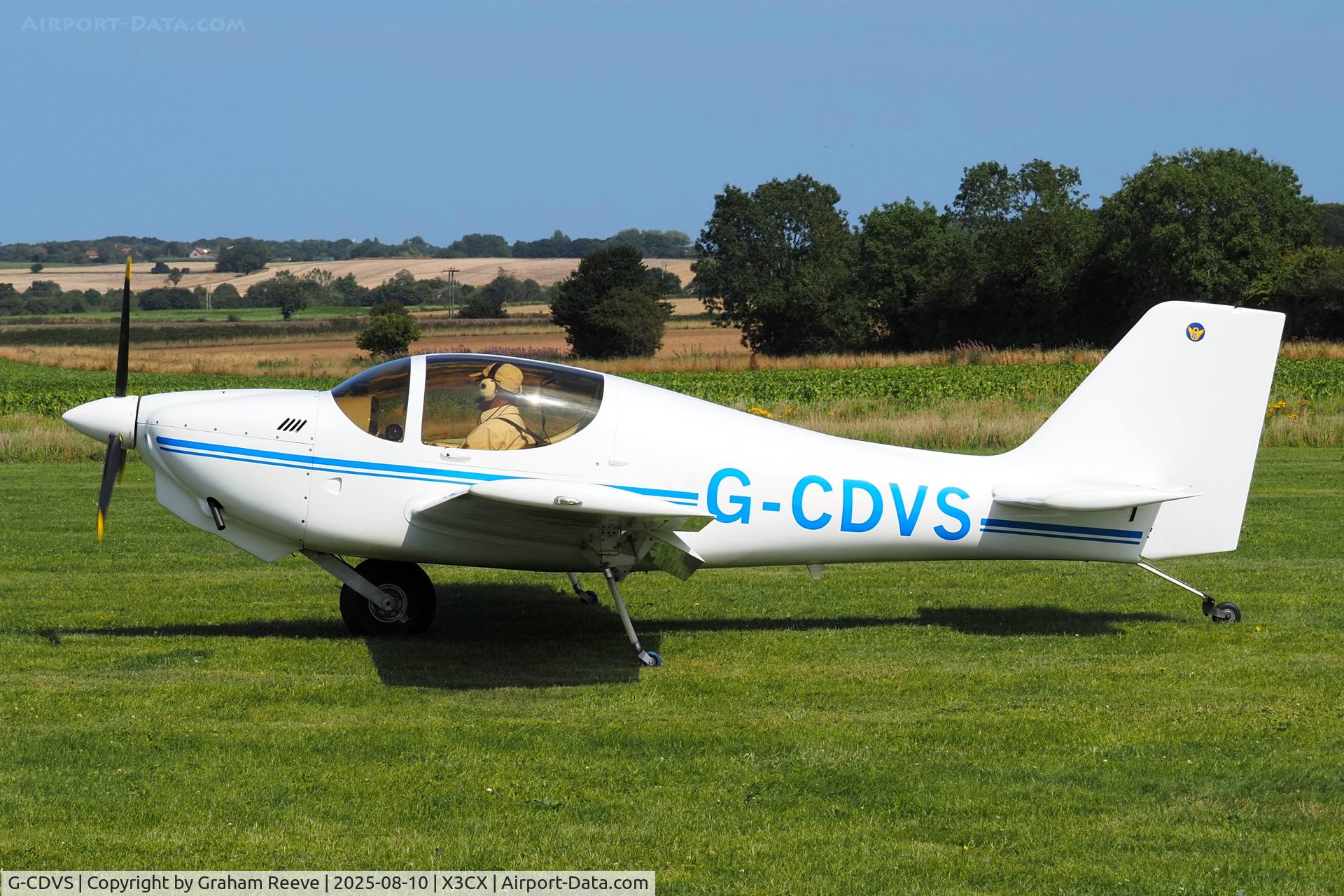 G-CDVS, 2006 Europa XS Monowheel C/N PFA 247-13217, Departing from Northrepps.