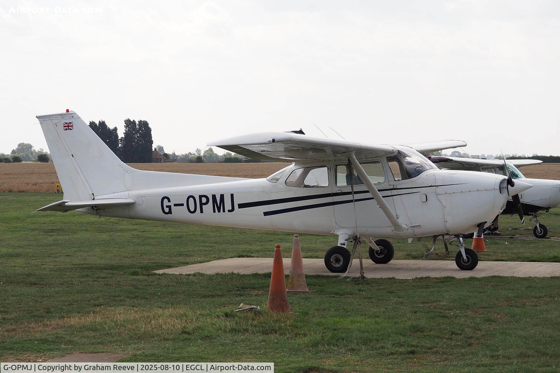 G-OPMJ, 1974 Reims F172M ll Skyhawk C/N 1110, Parked at Fenland.