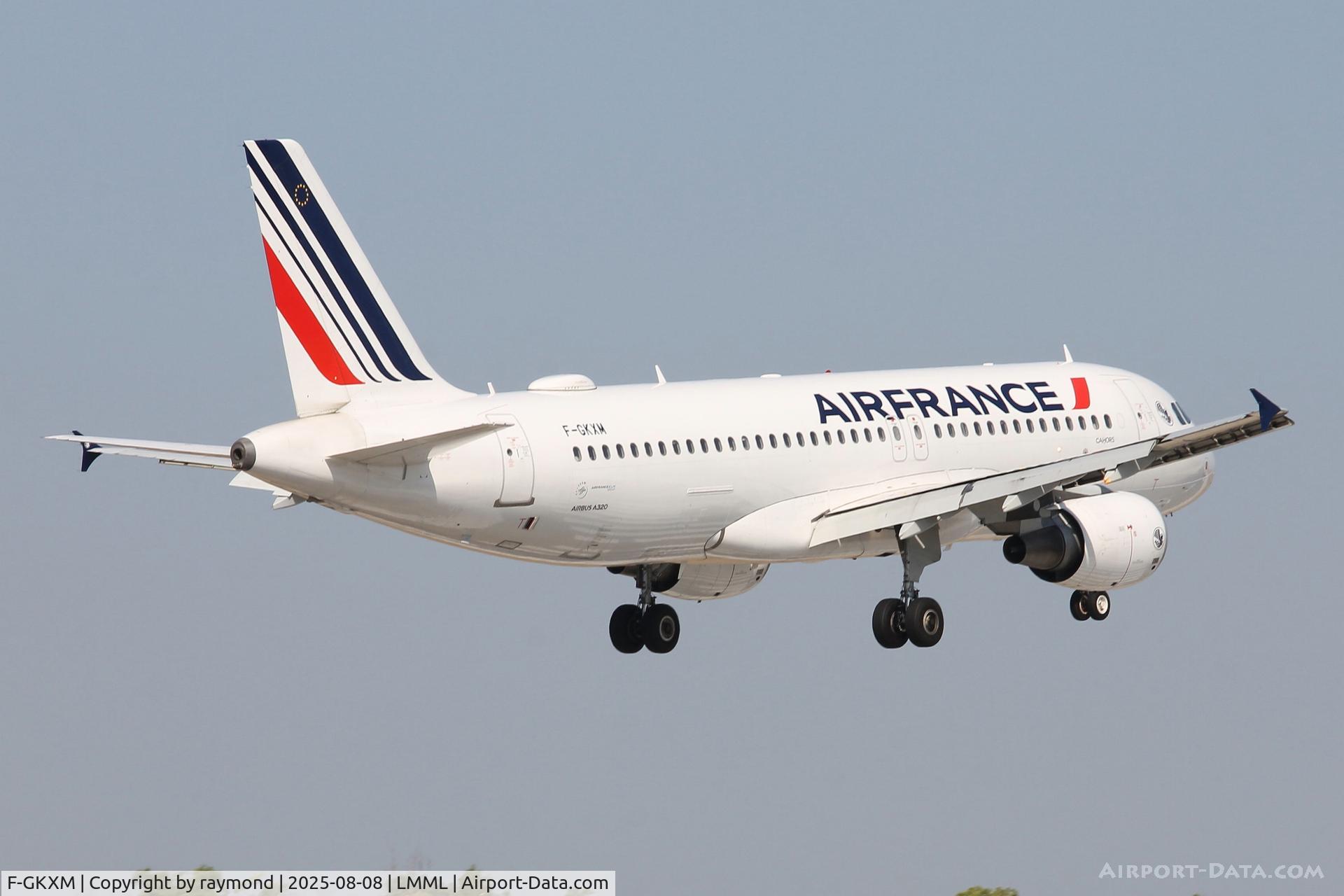 F-GKXM, 2006 Airbus A320-214 C/N 2721, Airbus A320-214 reg F-GKXM of Air France, landing in Malta, seen here on final approach for RW31.