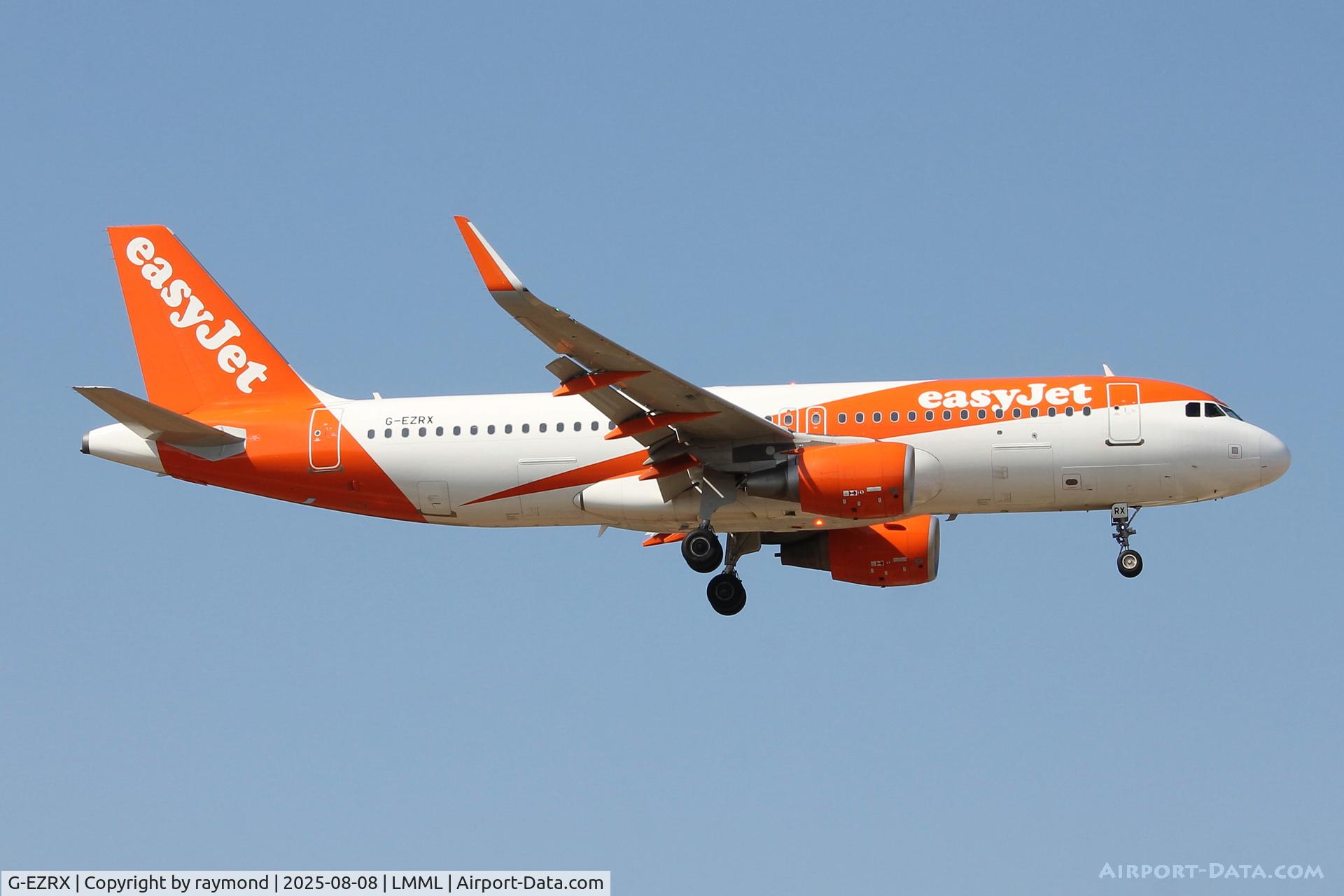 G-EZRX, 2018 Airbus A320-214 C/N 8321, Airbus A320-214 reg G-EZRX of Easyjet on final approach for RW31 Malta.