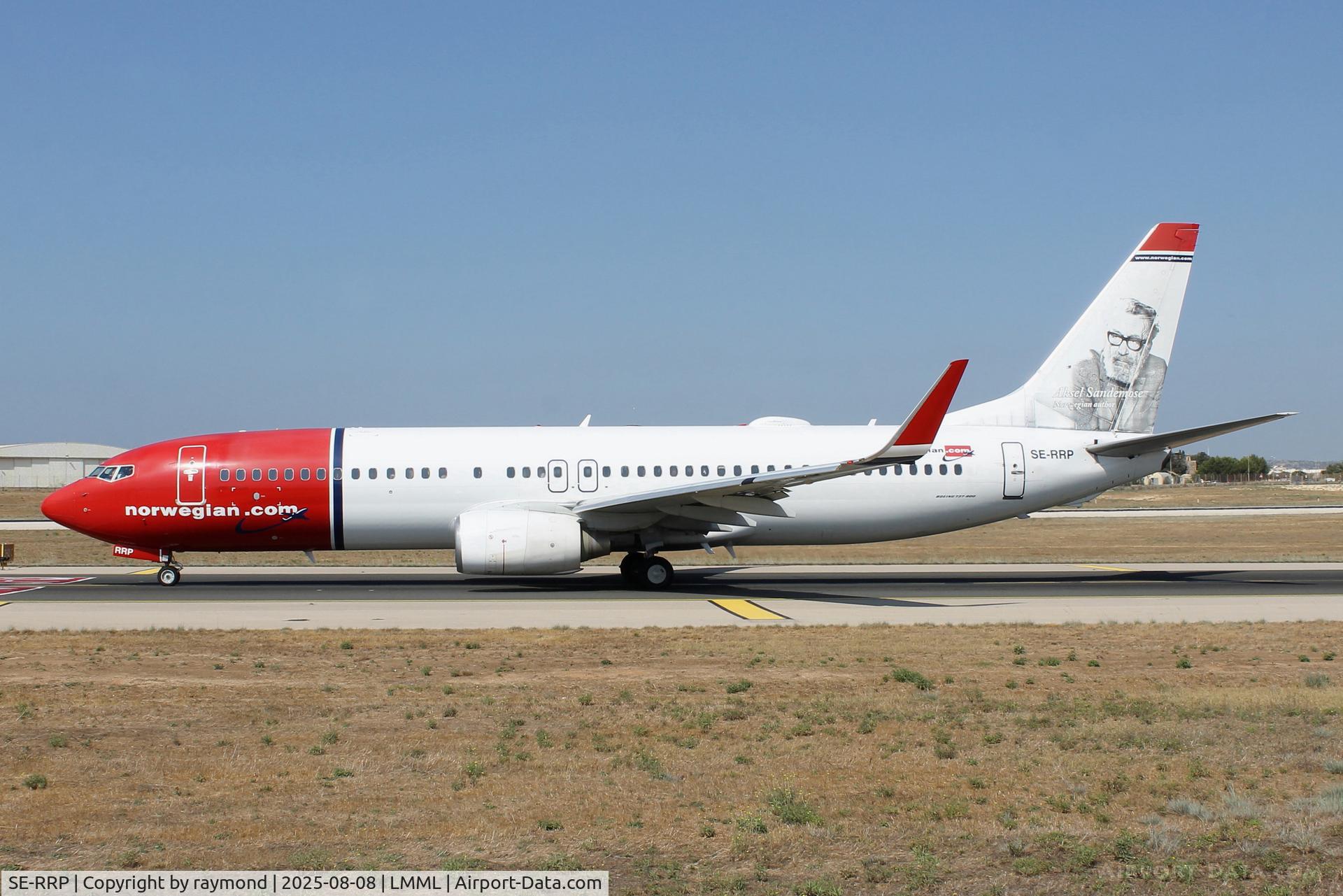 SE-RRP, 2011 Boeing 737-8JP C/N 39047, Boeing 737-8JP reg SE-RRP of Norwegian Air Shuttle  taxying out for departure from Malta.