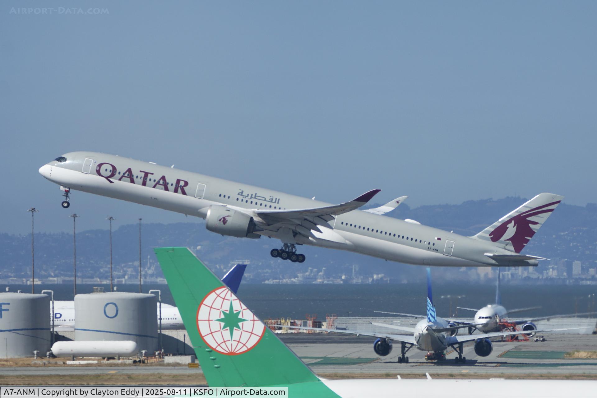 A7-ANM, 2019 Airbus A350-1041 C/N 350, Sky Terrace SFO 2025