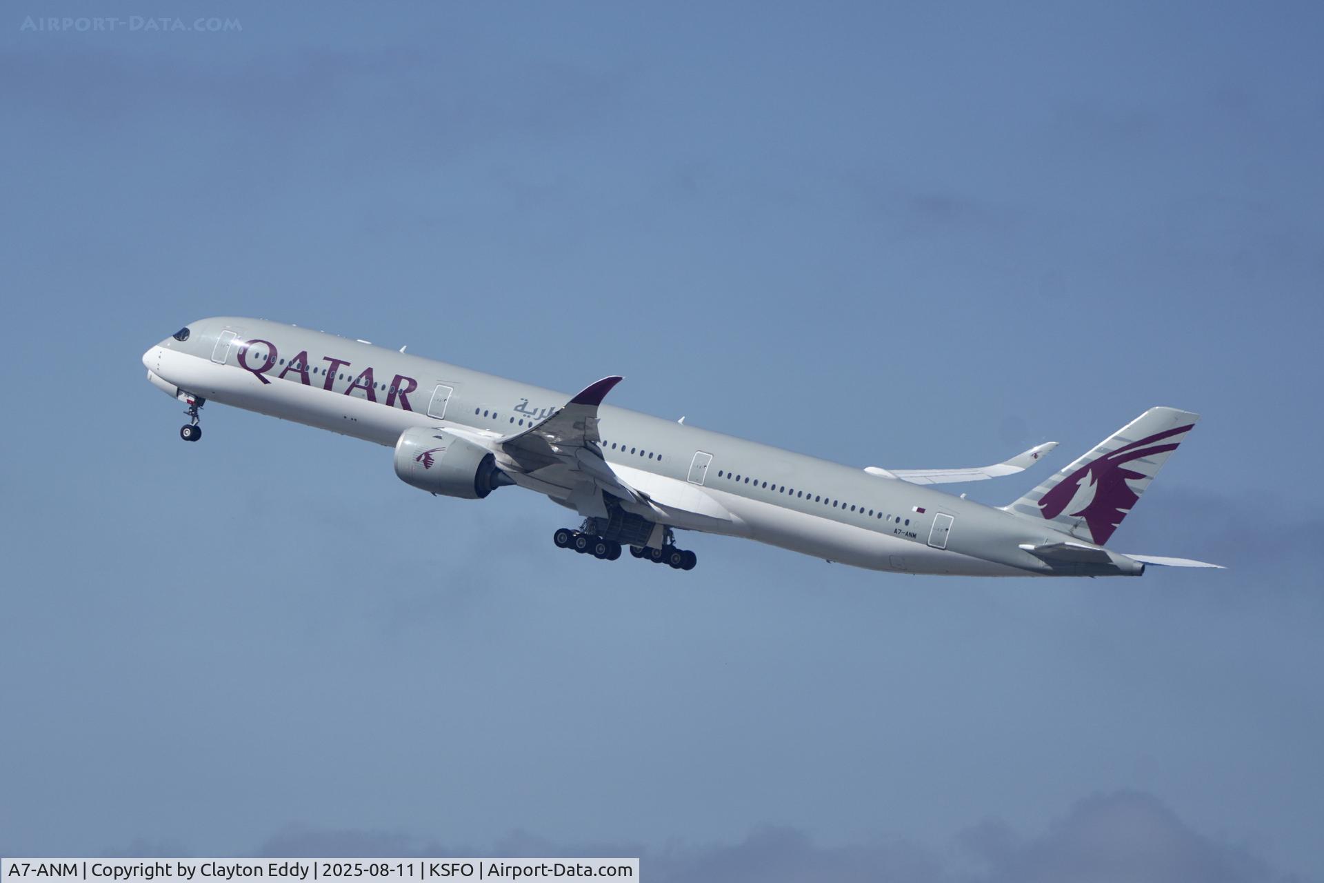 A7-ANM, 2019 Airbus A350-1041 C/N 350, Sky Terrace SFO 2025