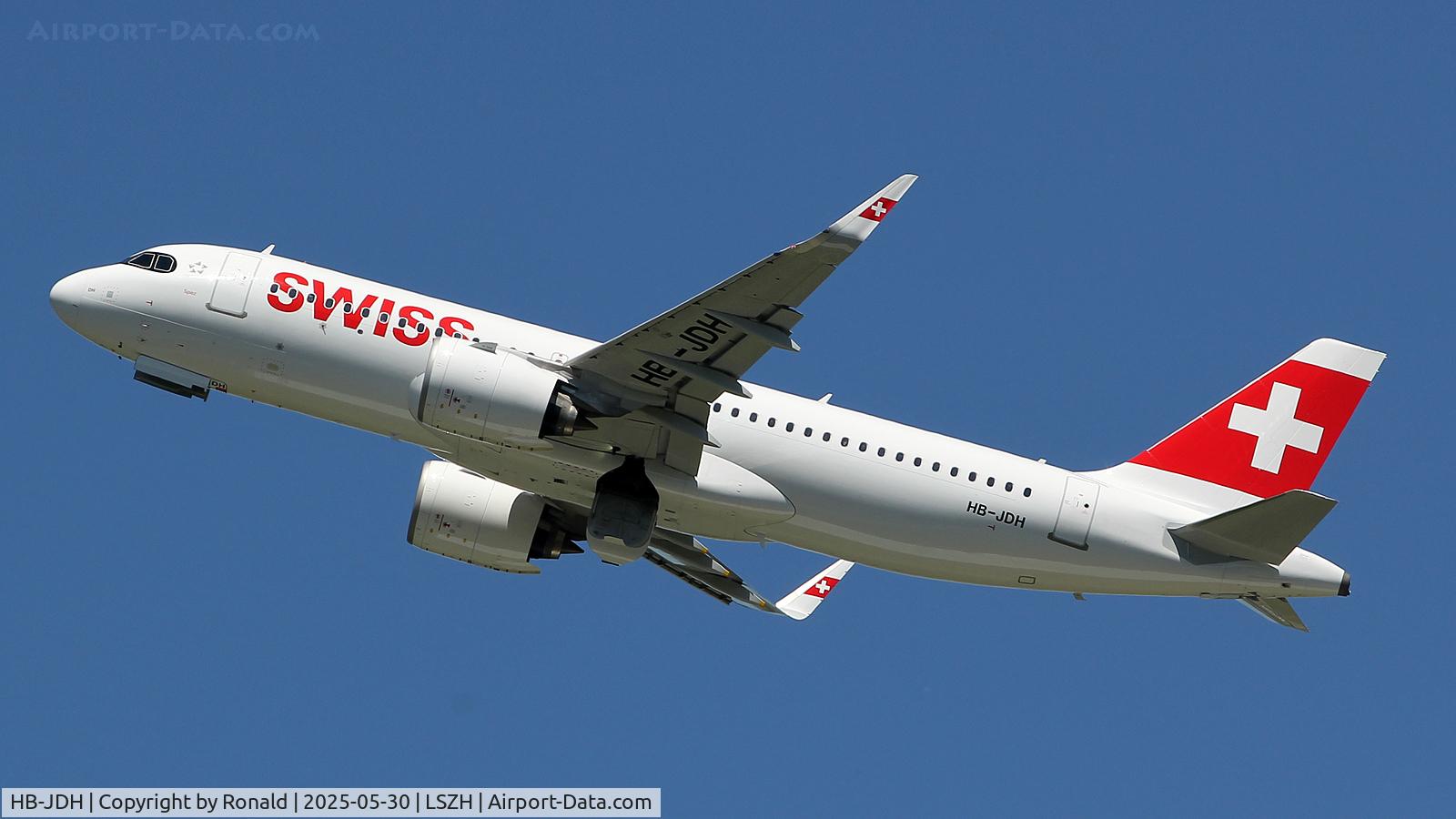 HB-JDH, 2024 Airbus A320-271 Neo C/N 12338, at zrh