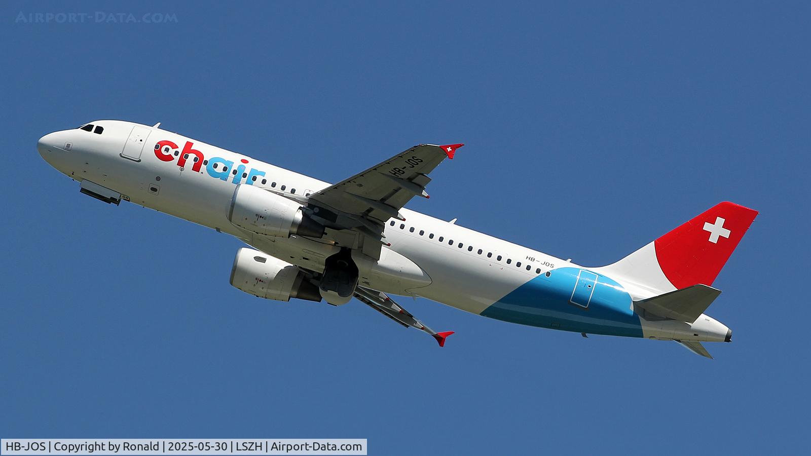 HB-JOS, 2010 Airbus A320-214 C/N 4391, at zrh