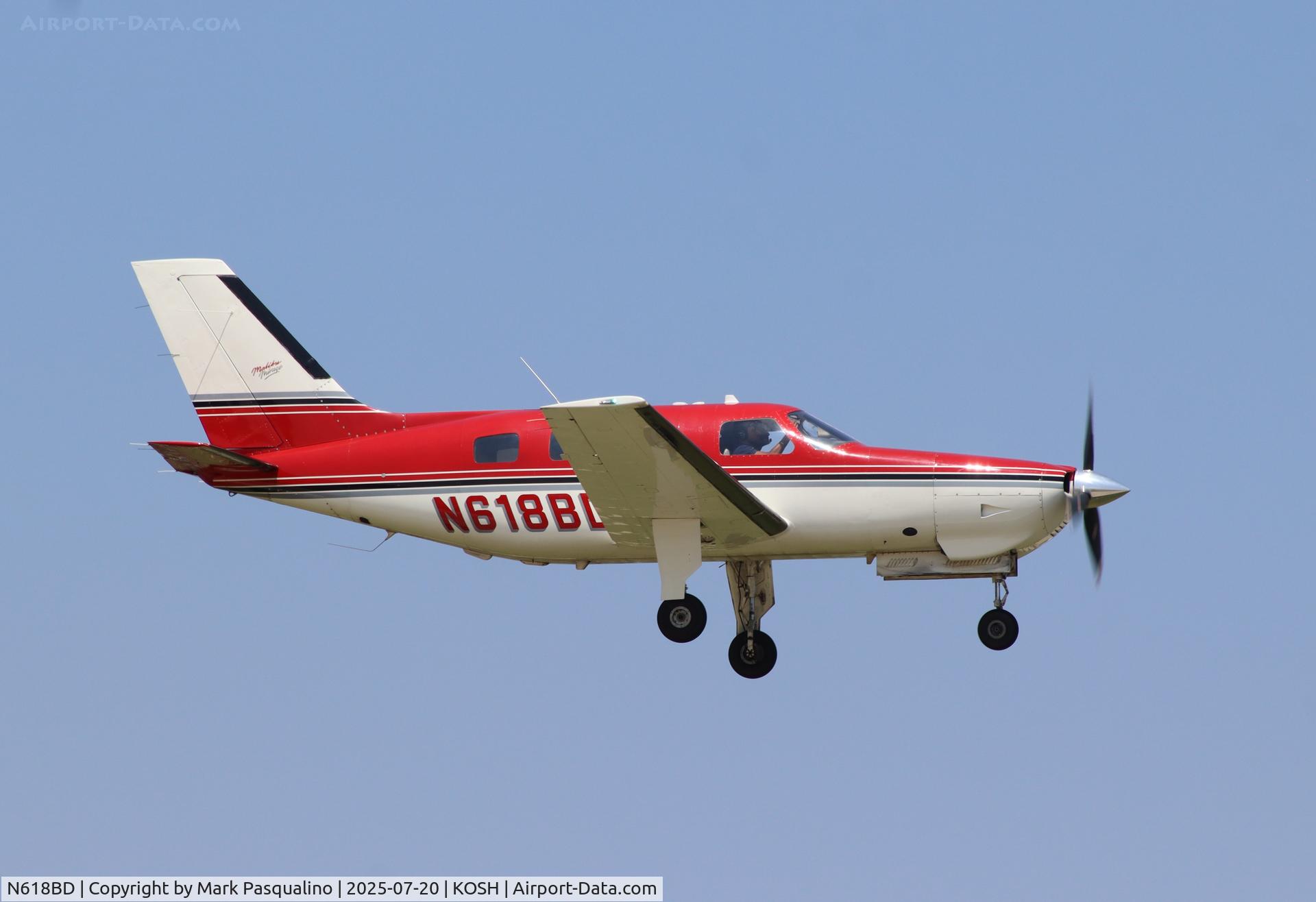 N618BD, 1989 Piper PA-46-350P Malibu Mirage C/N 4622047, Piper PA-46-350P