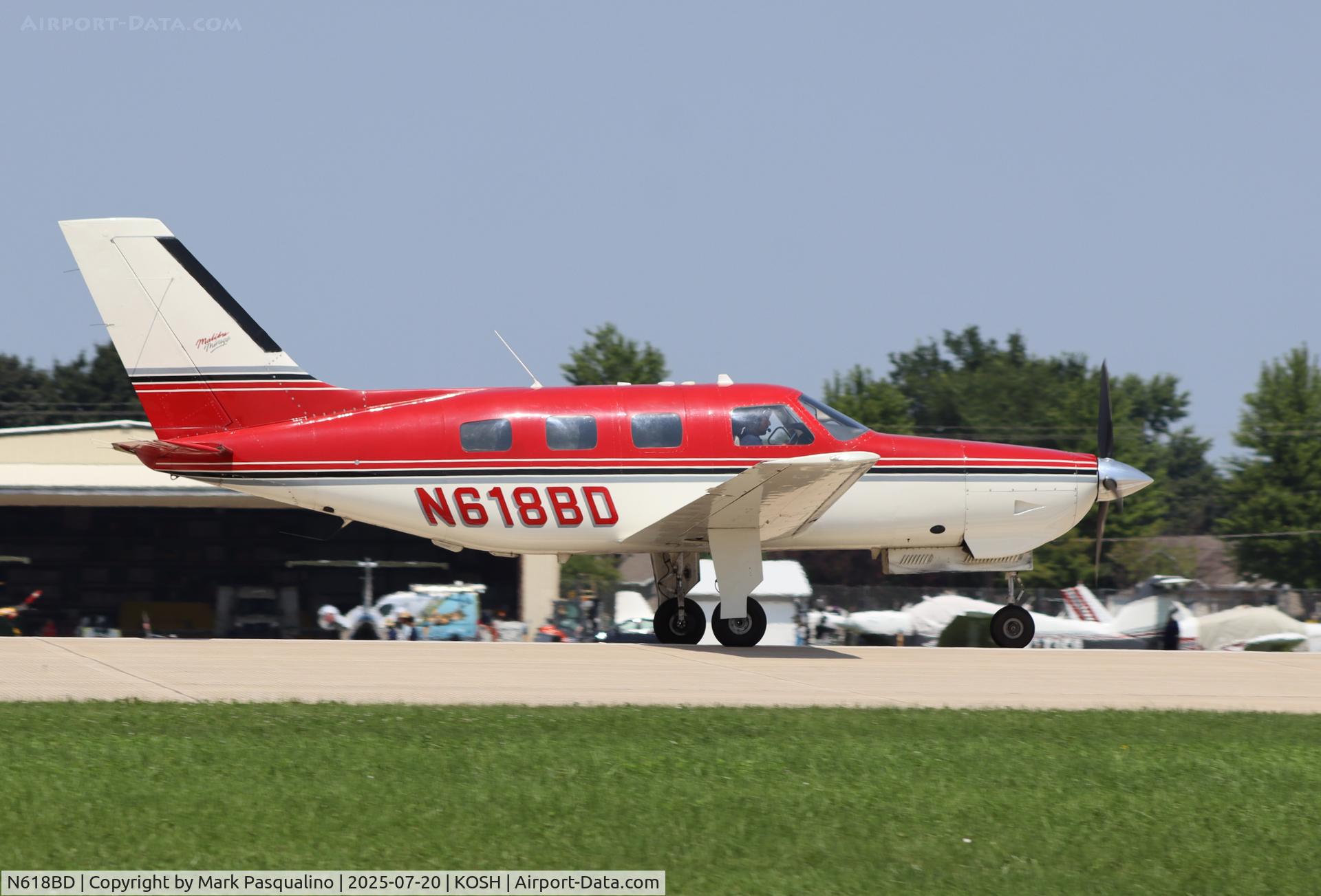 N618BD, 1989 Piper PA-46-350P Malibu Mirage C/N 4622047, Piper PA-46-350P