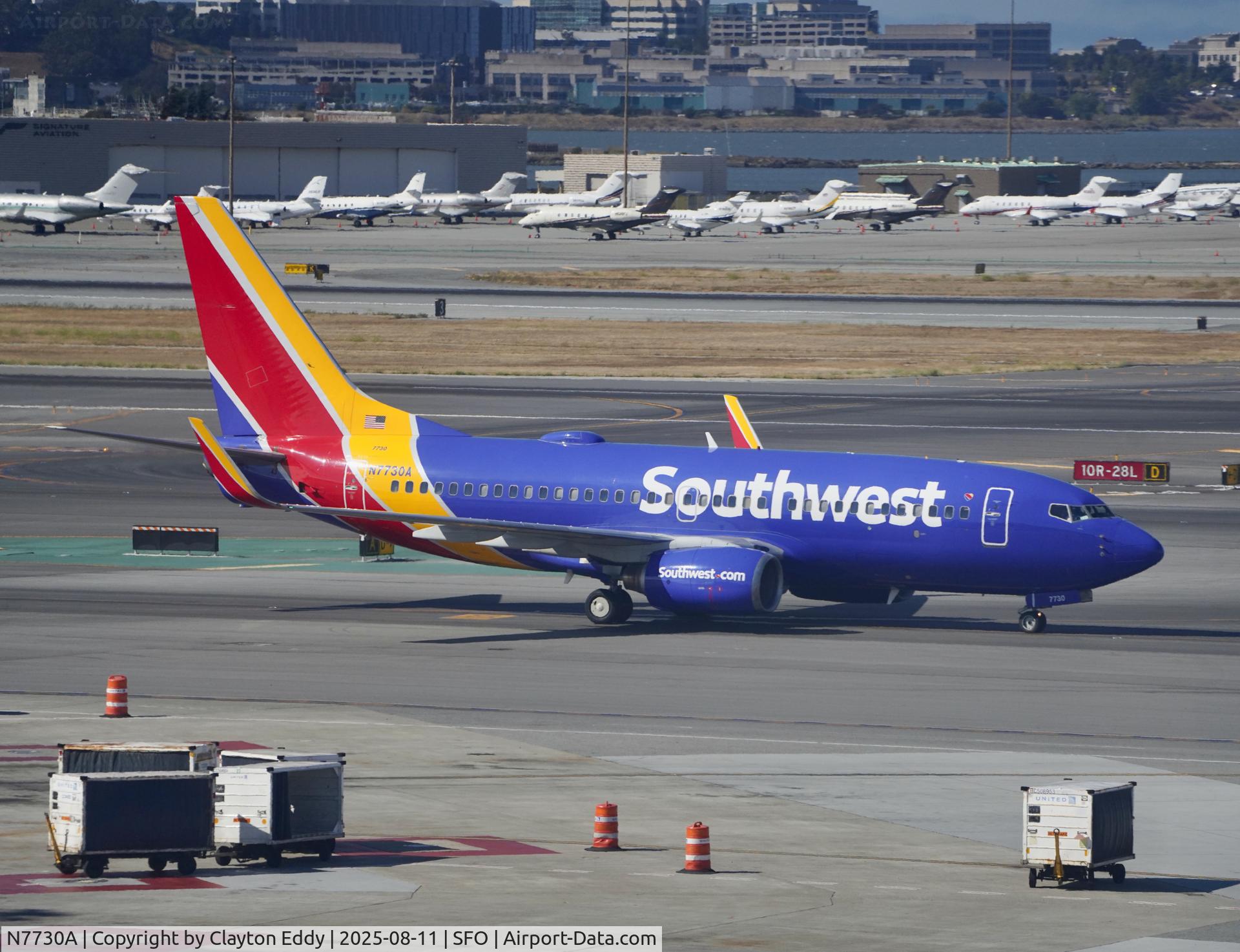 N7730A, 2006 Boeing 737-7BD C/N 33926, SFO 2025