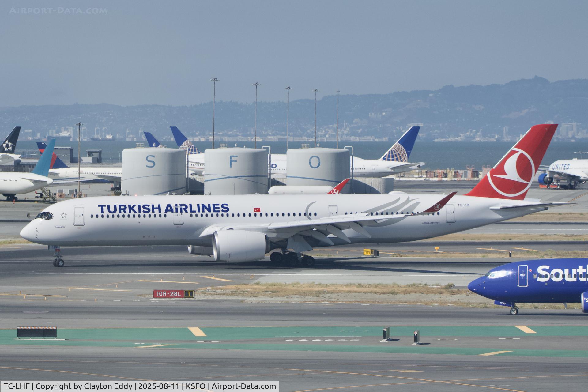 TC-LHF, 2025 Airbus A350-941 C/N 734, SFO 2025