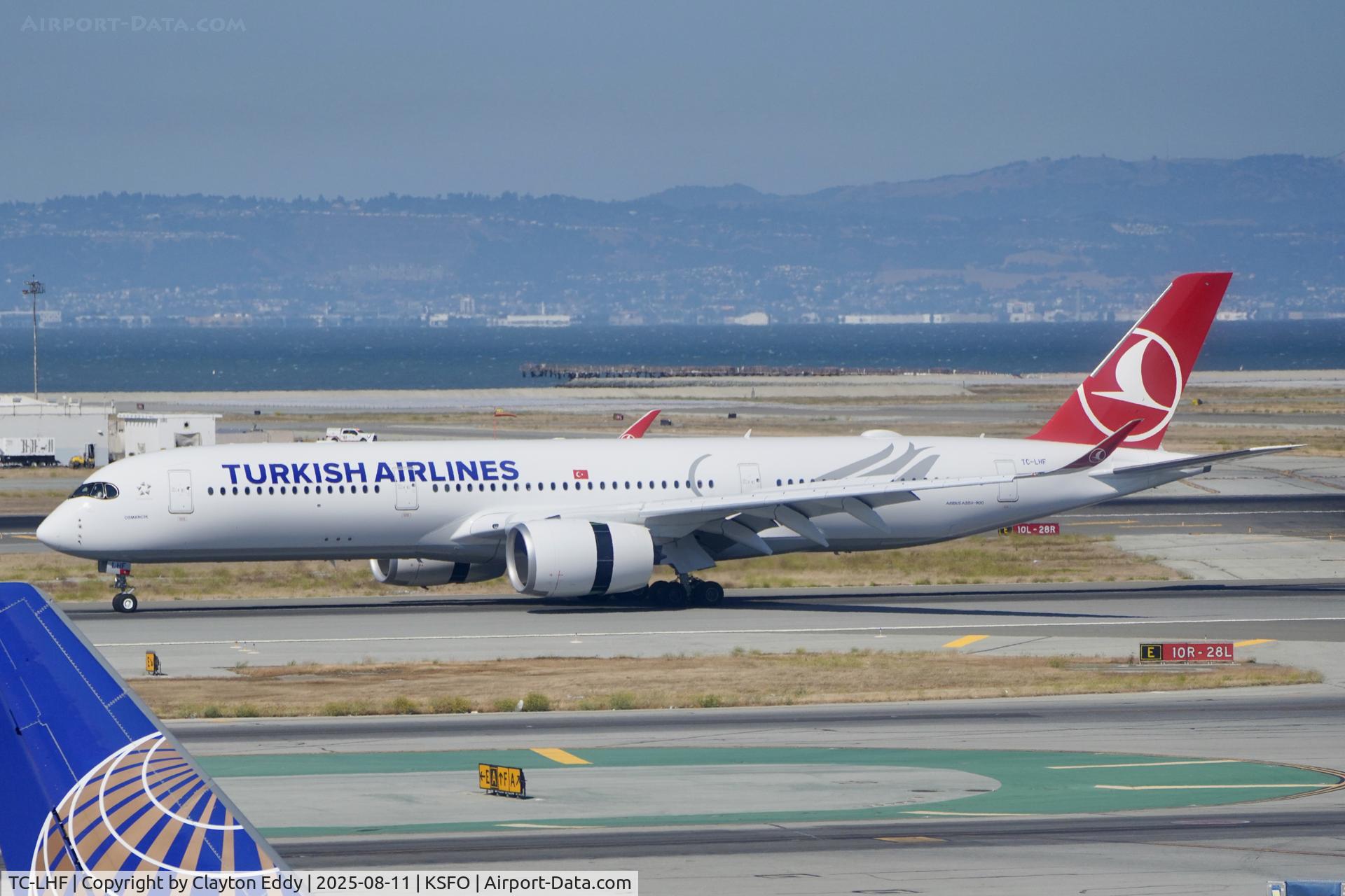 TC-LHF, 2025 Airbus A350-941 C/N 734, SFO 2025