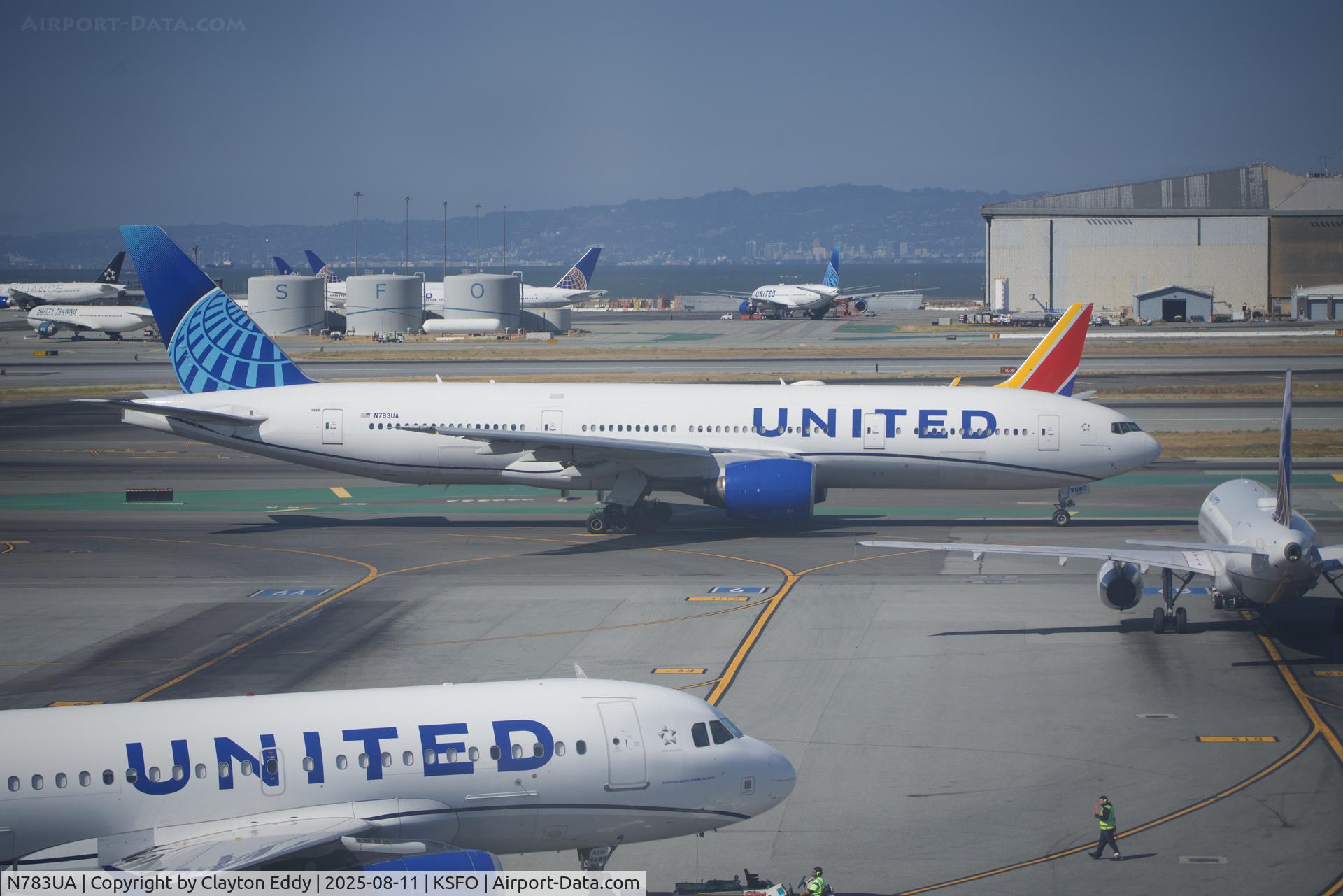 N783UA, 1997 Boeing 777-222/ER C/N 26950, Sky Terrace SFO 2025