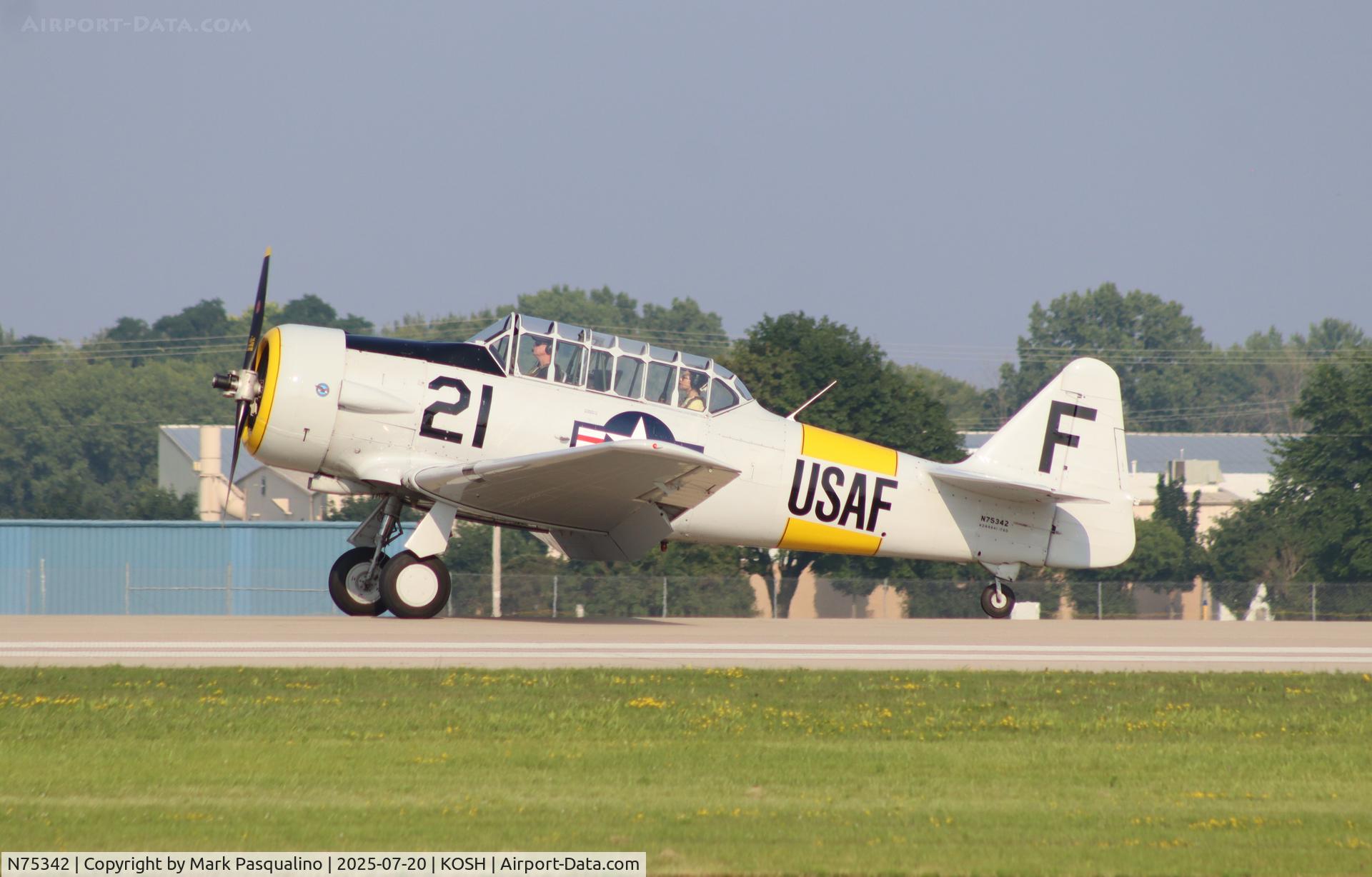 N75342, 1956 North American AT-6D Texan C/N 42-44641, North American AT-6D