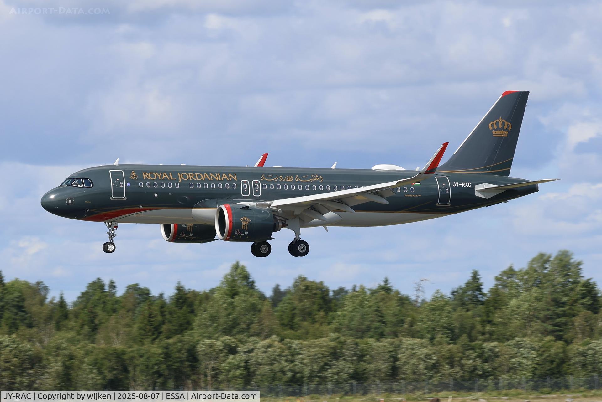 JY-RAC, 2024 Airbus A320-271N C/N 12384, Rwy 26