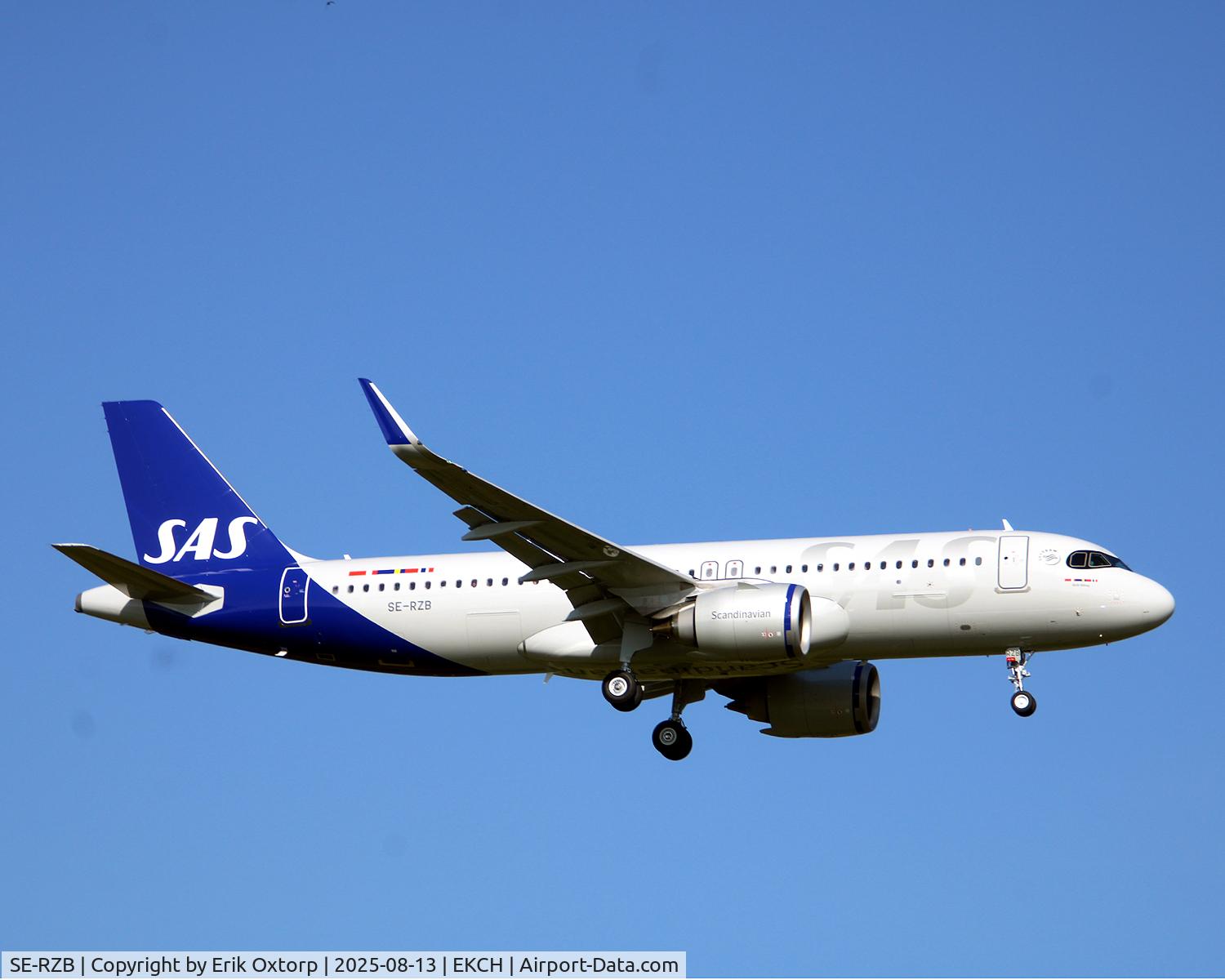 SE-RZB, 2025 Airbus A320-251N C/N 12645, SE-RZB, first day of commercial operation. Landing rw 04L