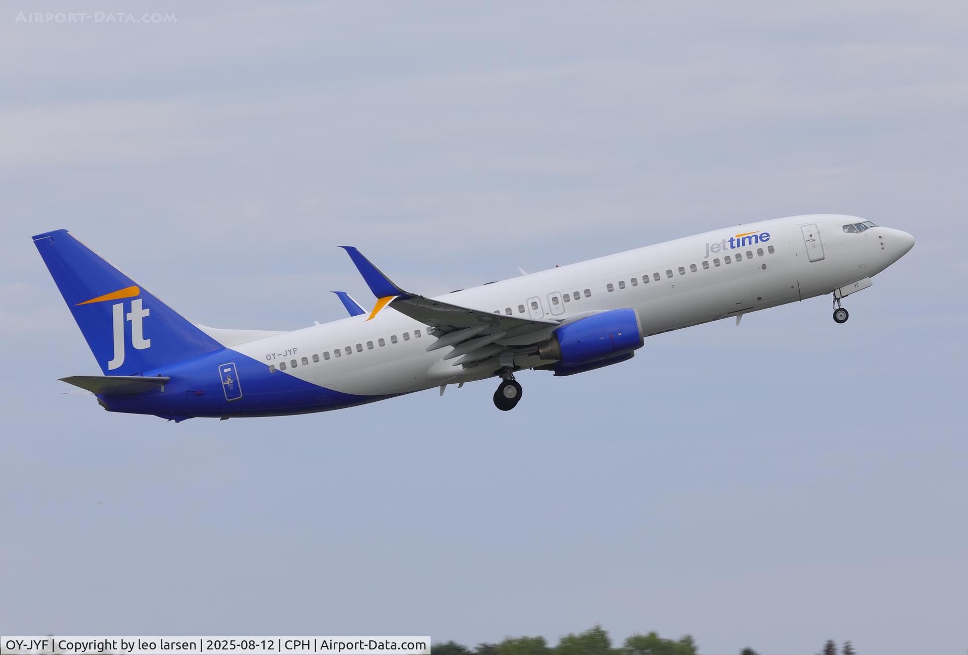 OY-JYF, 2009 Boeing B737-81M C/N 37161, Copenhagen 12.8.2025