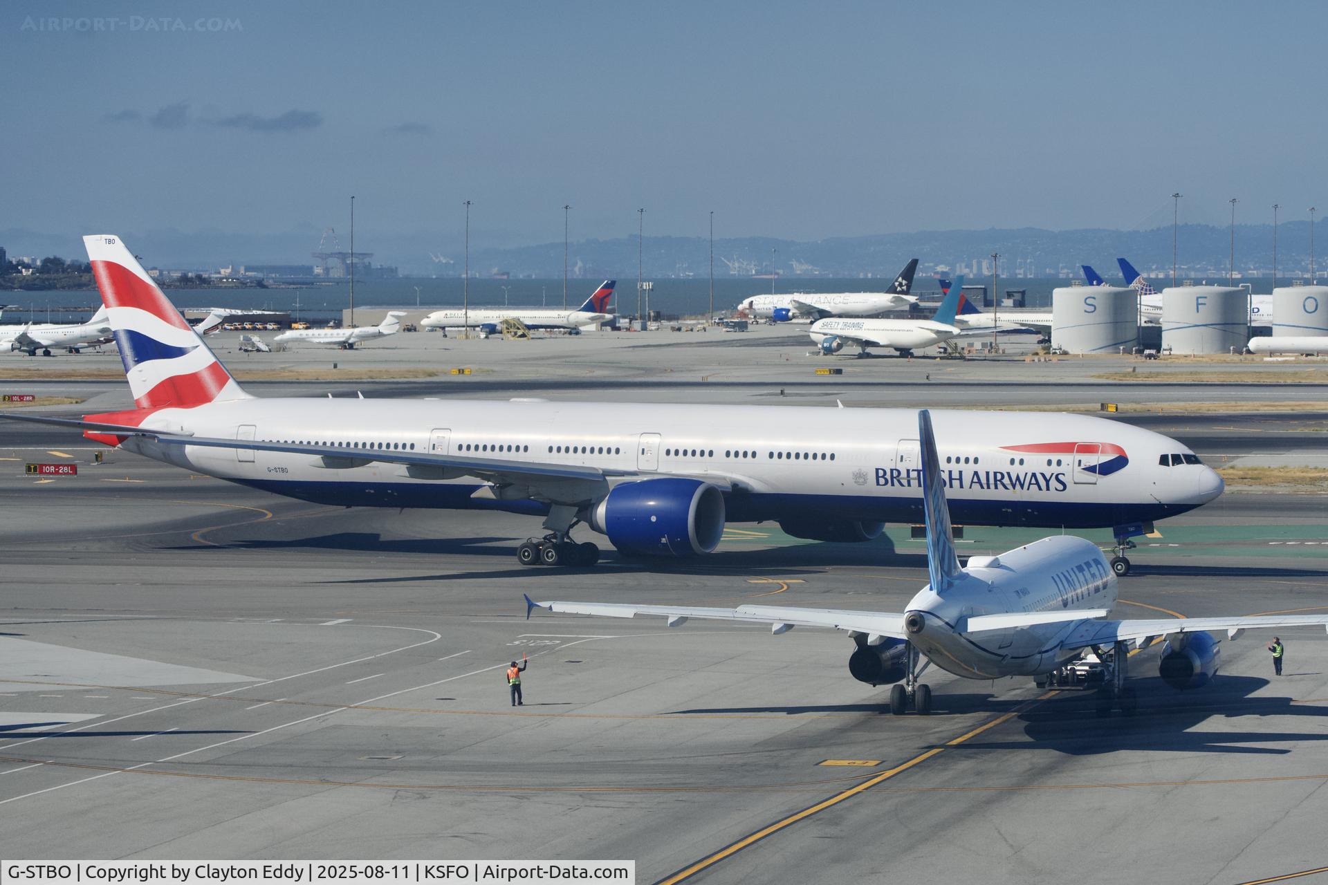 G-STBO, 2020 Boeing 777-300/ER C/N 66584, Sky Terrace SFO 2025
