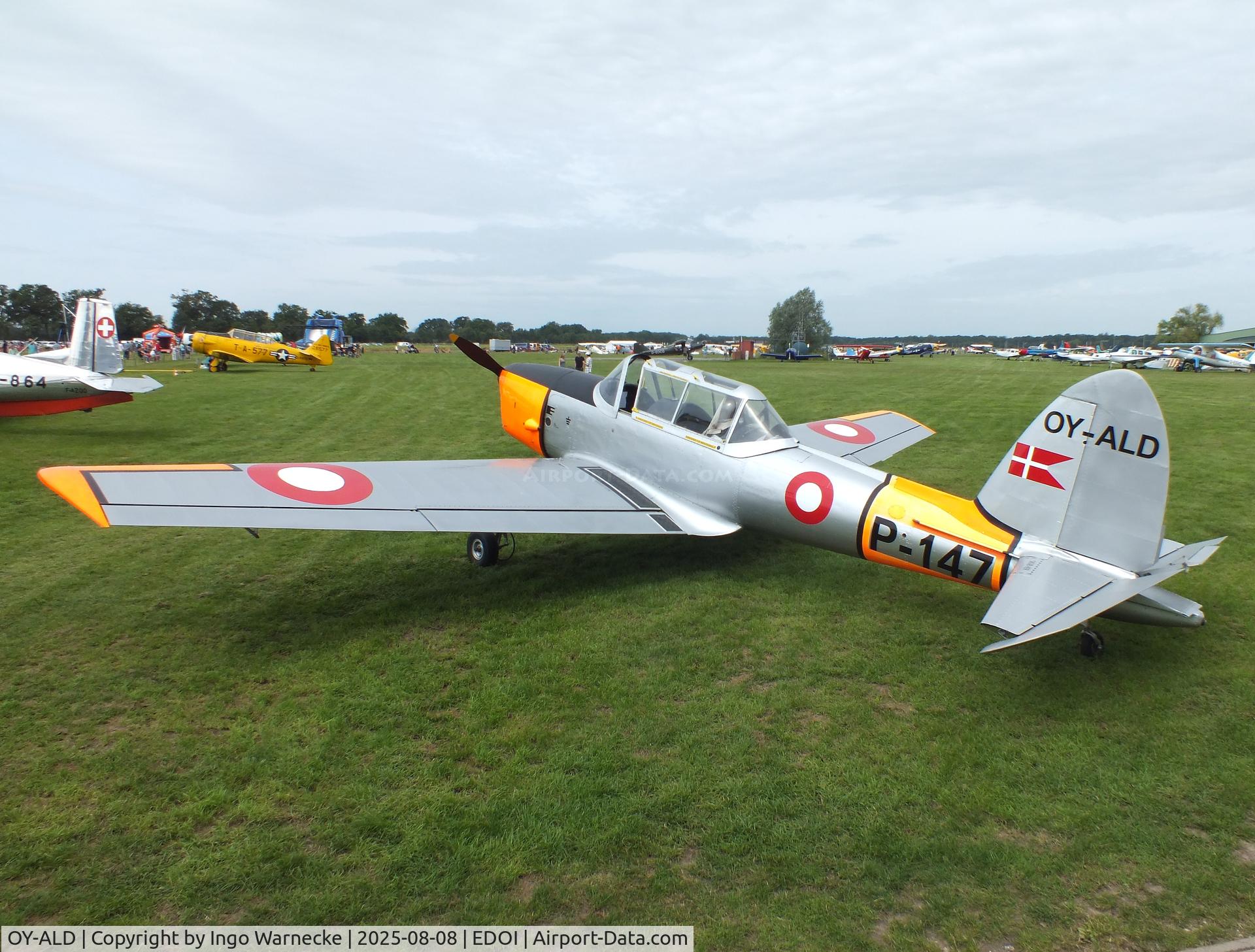 OY-ALD, 1953 De Havilland DHC-1 Chipmunk 22 C/N C1/0902, De Havilland Canada DHC-1 Chipmunk 22 at Bienenfarm airfield during the 2025 Quax Bücker-Treffen (Bücker-Meeting) and Vintage Aerobatic World Championships