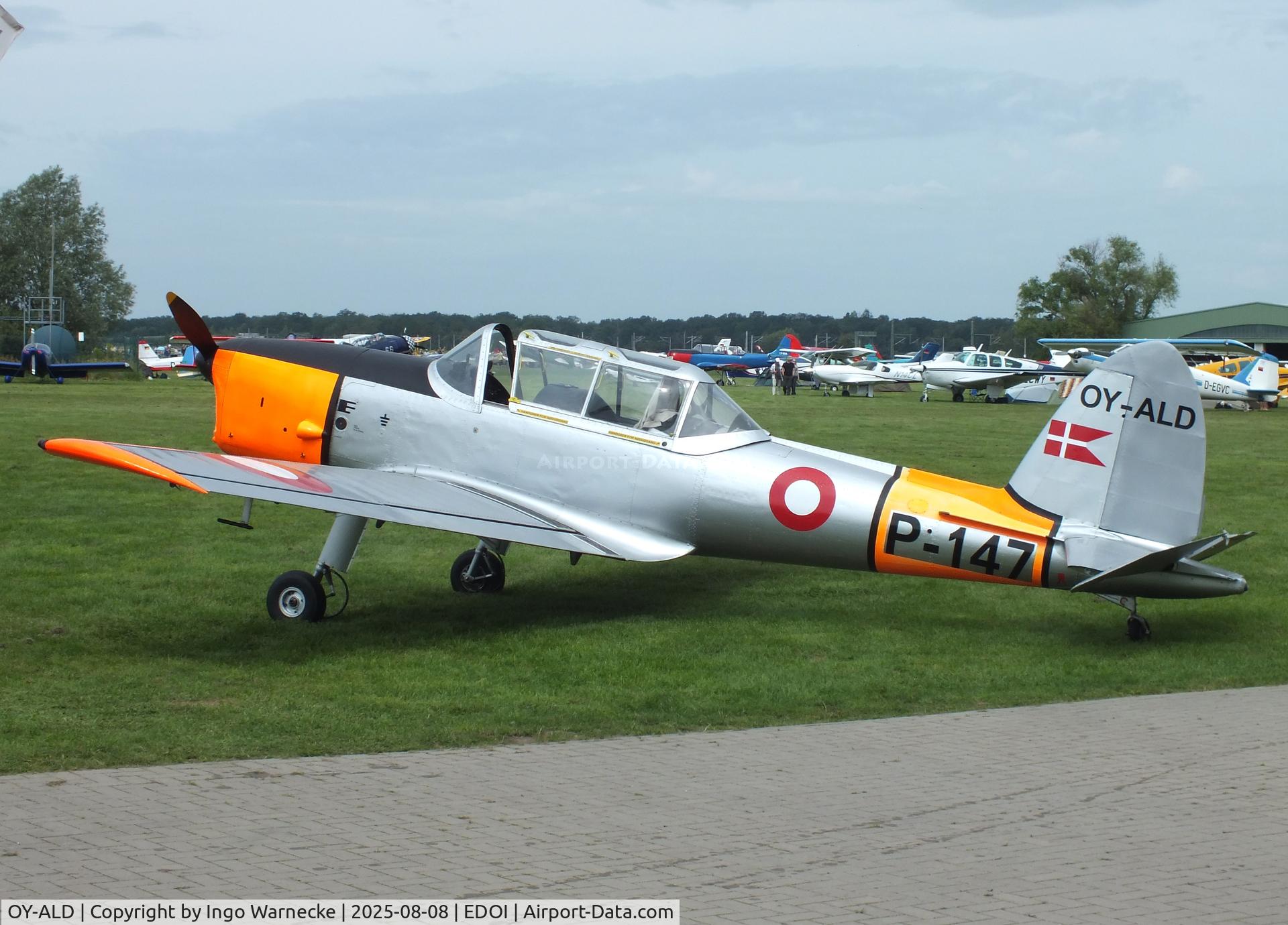 OY-ALD, 1953 De Havilland DHC-1 Chipmunk 22 C/N C1/0902, De Havilland Canada DHC-1 Chipmunk 22 at Bienenfarm airfield during the 2025 Quax Bücker-Treffen (Bücker-Meeting) and Vintage Aerobatic World Championships