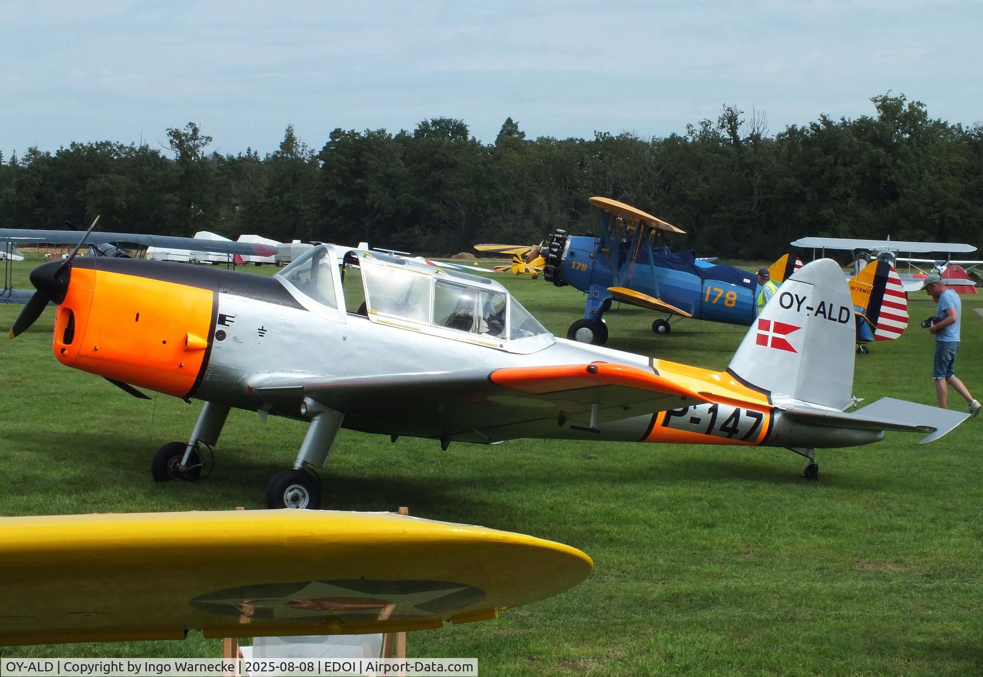 OY-ALD, 1953 De Havilland DHC-1 Chipmunk 22 C/N C1/0902, De Havilland Canada DHC-1 Chipmunk 22 at Bienenfarm airfield during the 2025 Quax Bücker-Treffen (Bücker-Meeting) and Vintage Aerobatic World Championships