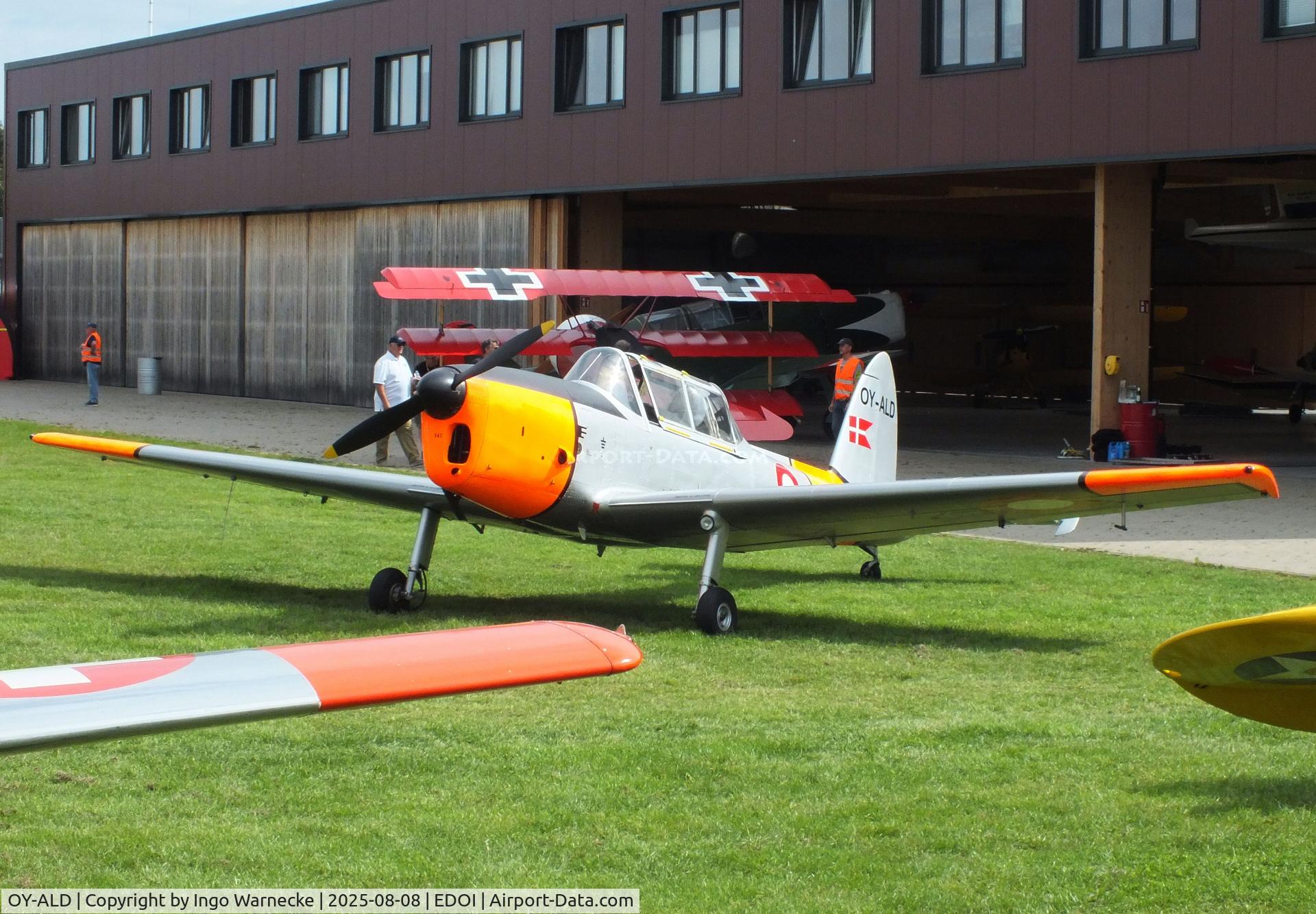OY-ALD, 1953 De Havilland DHC-1 Chipmunk 22 C/N C1/0902, De Havilland Canada DHC-1 Chipmunk 22 at Bienenfarm airfield during the 2025 Quax Bücker-Treffen (Bücker-Meeting) and Vintage Aerobatic World Championships