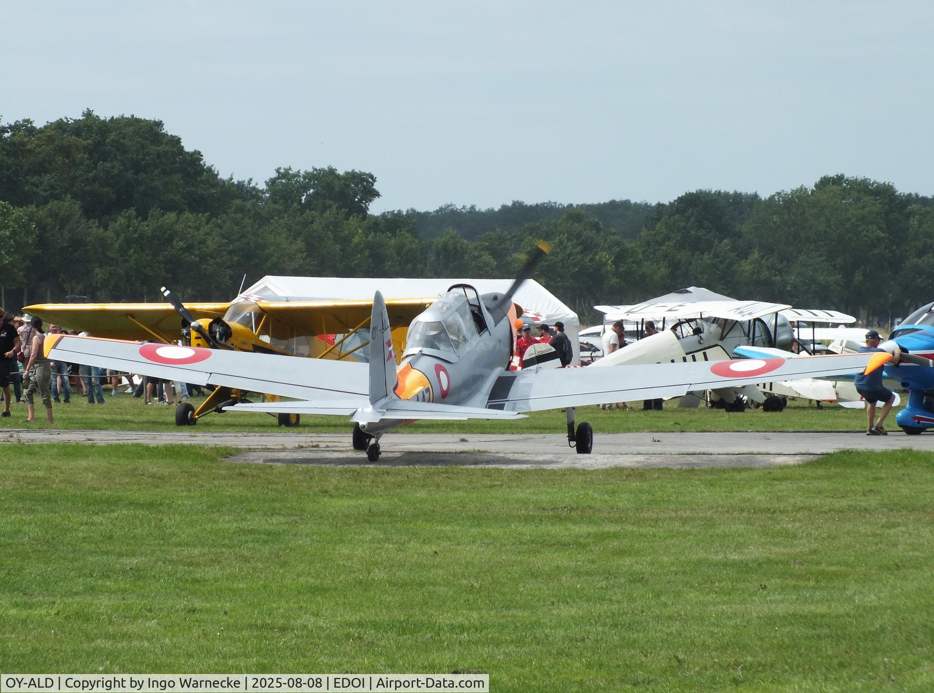 OY-ALD, 1953 De Havilland DHC-1 Chipmunk 22 C/N C1/0902, De Havilland Canada DHC-1 Chipmunk 22 at Bienenfarm airfield during the 2025 Quax Bücker-Treffen (Bücker-Meeting) and Vintage Aerobatic World Championships