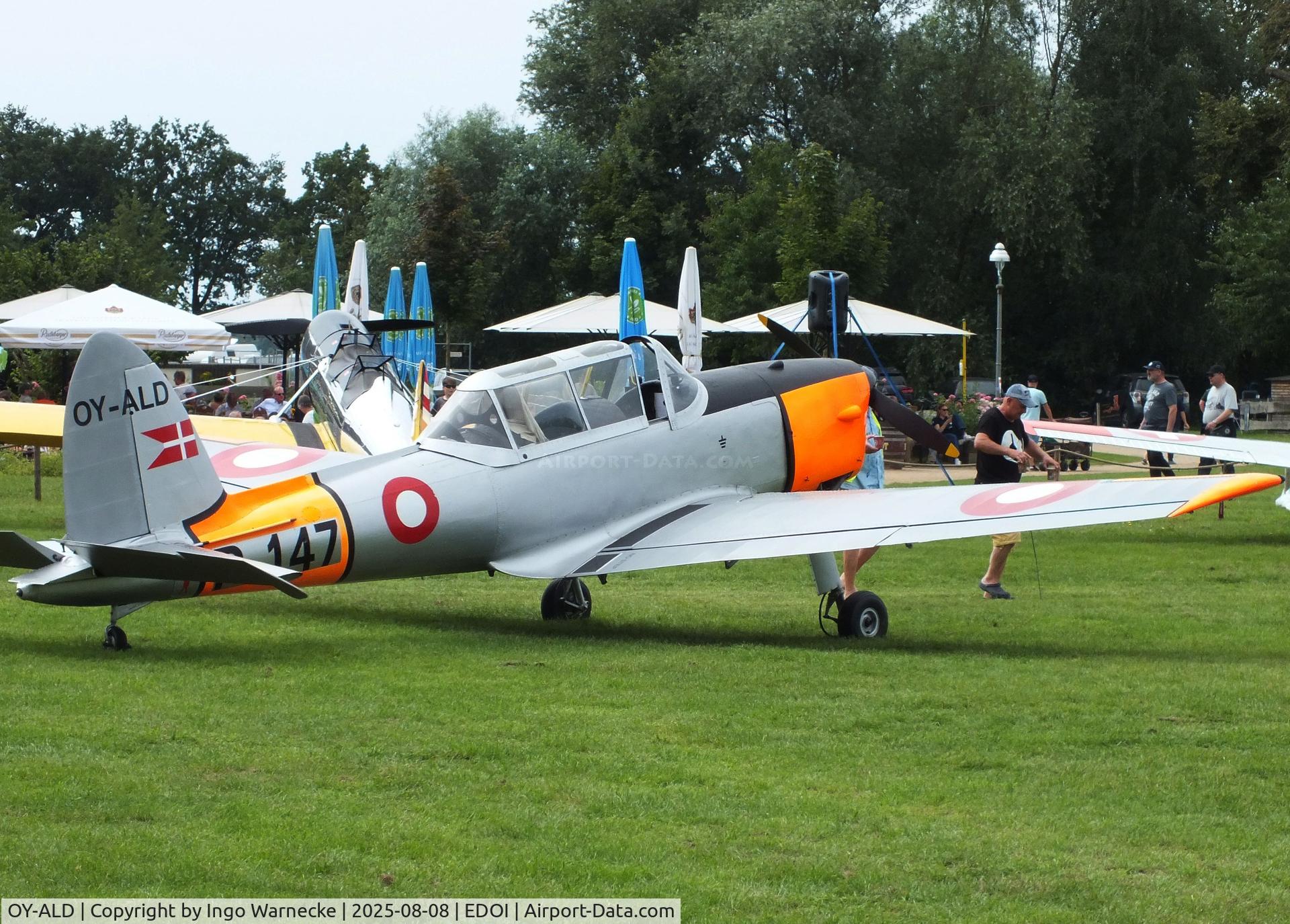 OY-ALD, 1953 De Havilland DHC-1 Chipmunk 22 C/N C1/0902, De Havilland Canada DHC-1 Chipmunk 22 at Bienenfarm airfield during the 2025 Quax Bücker-Treffen (Bücker-Meeting) and Vintage Aerobatic World Championships