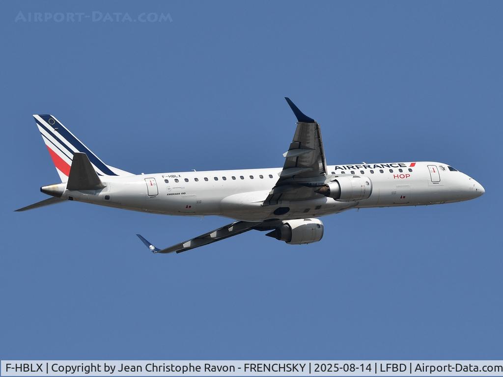 F-HBLX, 2014 Embraer 190LR (ERJ-190-100LR) C/N 19000665, Bordeaux (BOD)	Paris (CDG)	AF7443