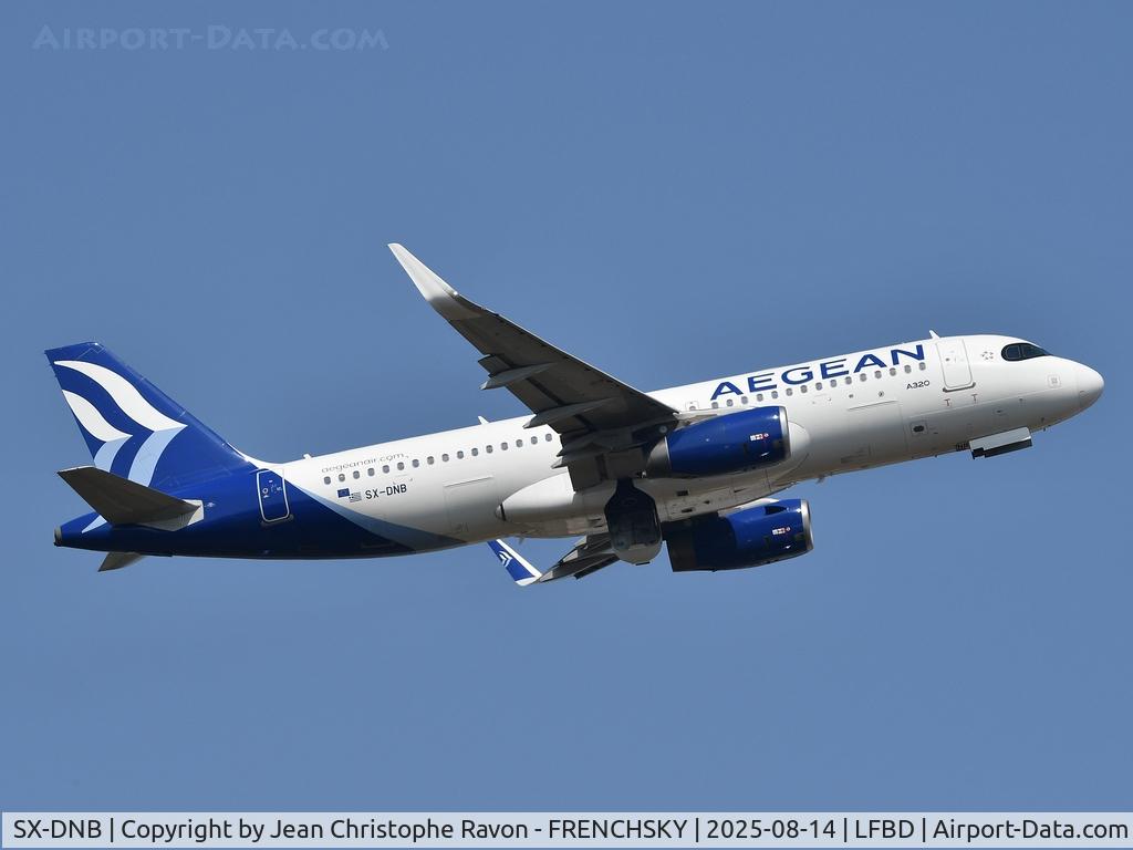 SX-DNB, 2015 Airbus A320-232 C/N 6832, Bordeaux (BOD)	Athens (ATH)	A3697