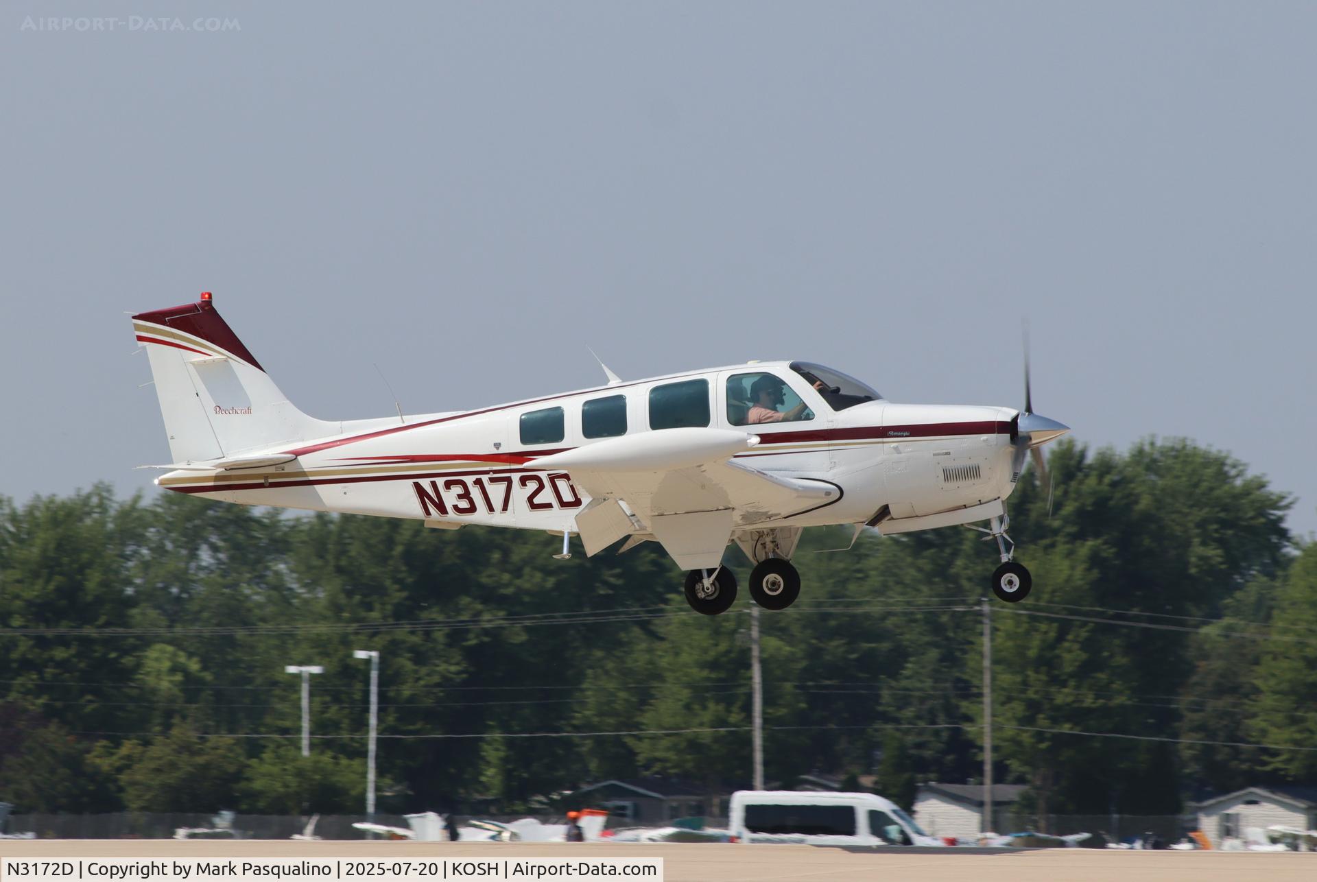 N3172D, 1988 Beech A36 Bonanza 36 C/N E-2454, Beech A36