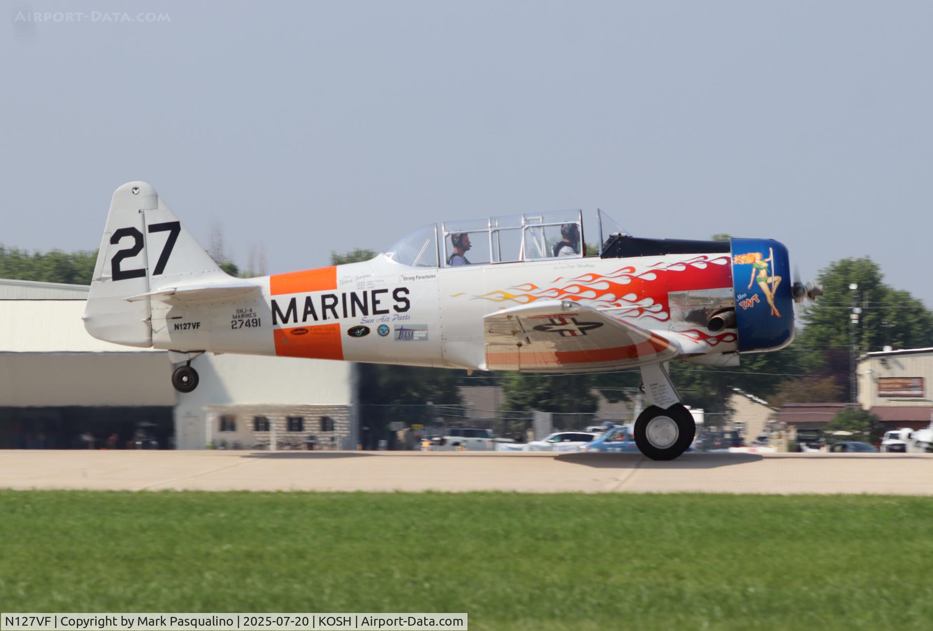 N127VF, 1943 North American AT-6C Texan C/N 88-12827, North American AT-6C