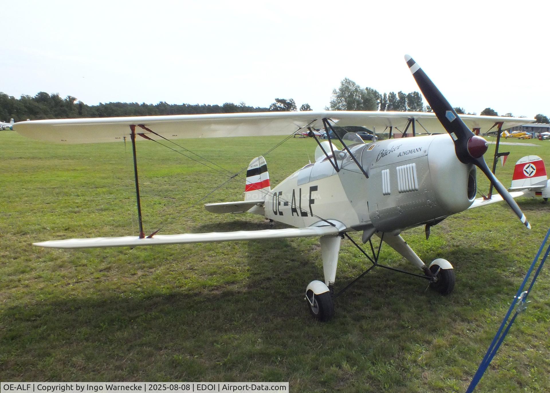 OE-ALF, 2005 Tatra T-131PA Jungmann C/N 124, Tatra T-131PA Jungmann at Bienenfarm airfield during the 2025 Quax Bücker-Treffen (Bücker-Meeting) and Vintage Aerobatic World Championships