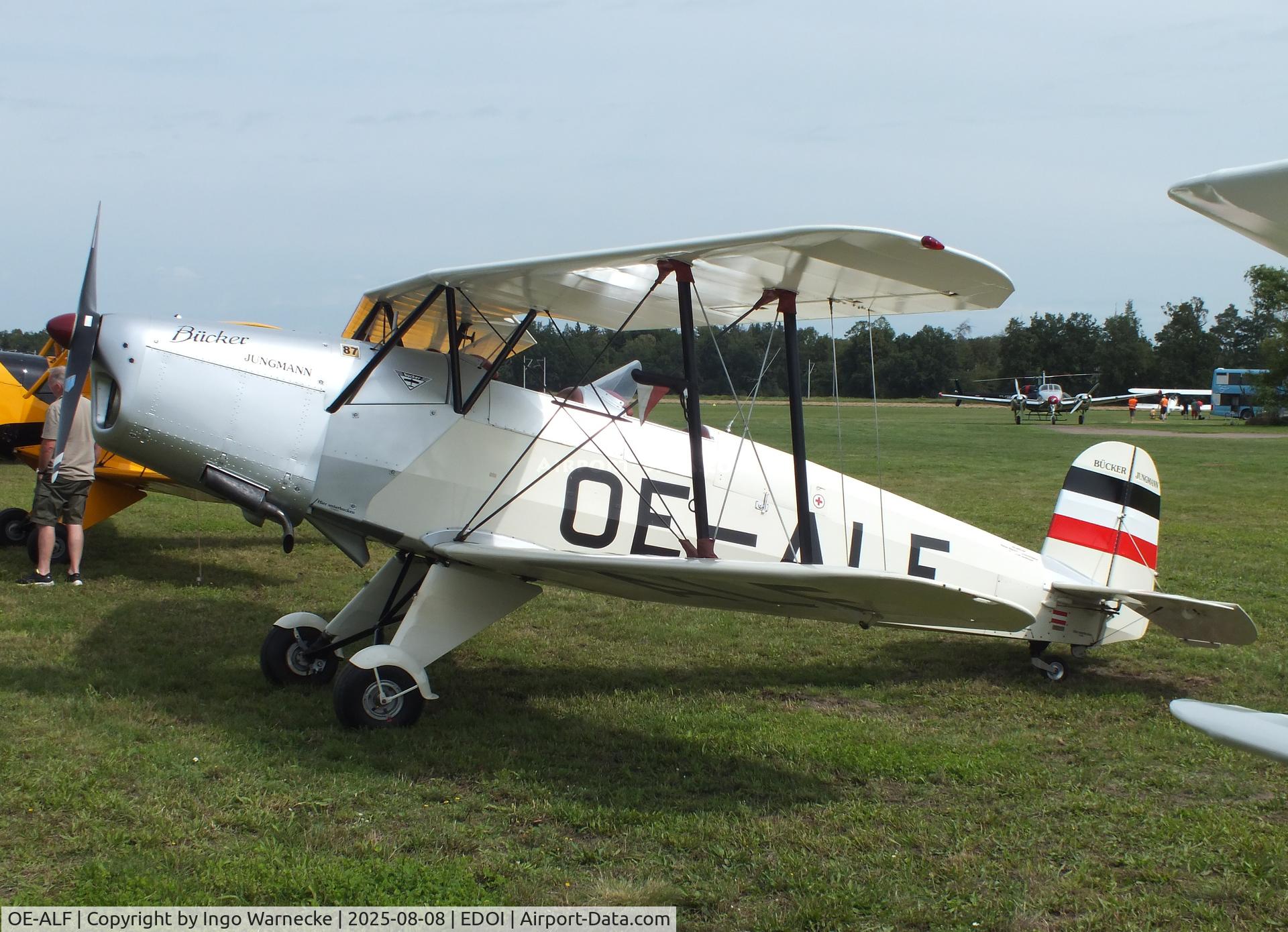 OE-ALF, 2005 Tatra T-131PA Jungmann C/N 124, Tatra T-131PA Jungmann at Bienenfarm airfield during the 2025 Quax Bücker-Treffen (Bücker-Meeting) and Vintage Aerobatic World Championships