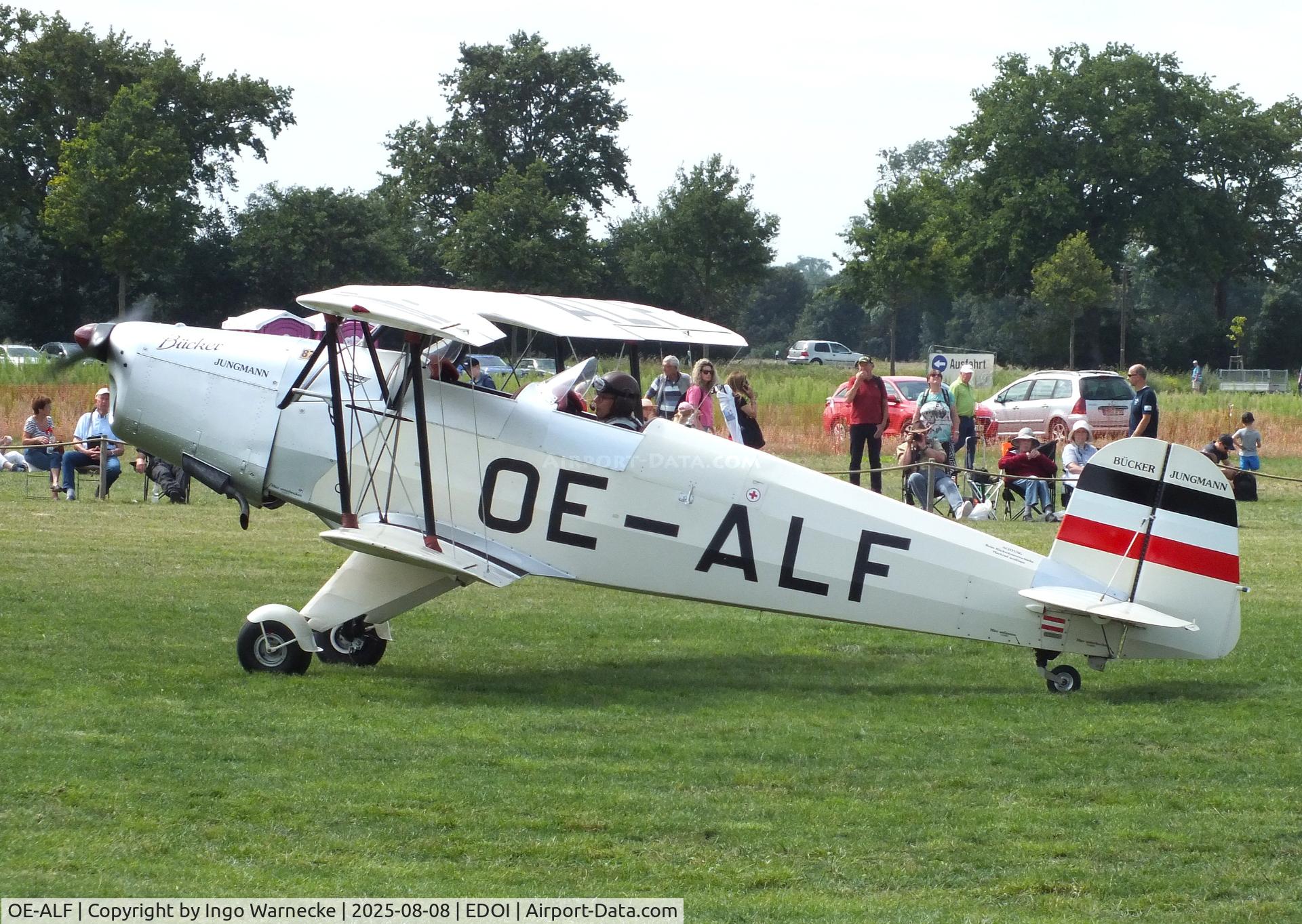 OE-ALF, 2005 Tatra T-131PA Jungmann C/N 124, Tatra T-131PA Jungmann at Bienenfarm airfield during the 2025 Quax Bücker-Treffen (Bücker-Meeting) and Vintage Aerobatic World Championships