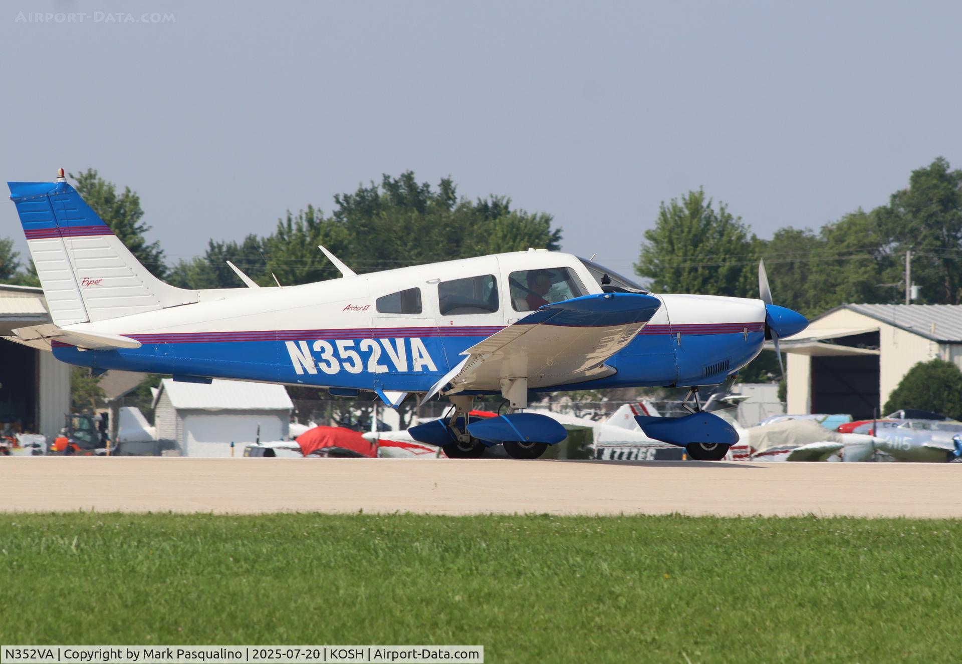 N352VA, 1976 Piper PA-28-181 Archer II C/N 28-7690224, Piper PA-28-181